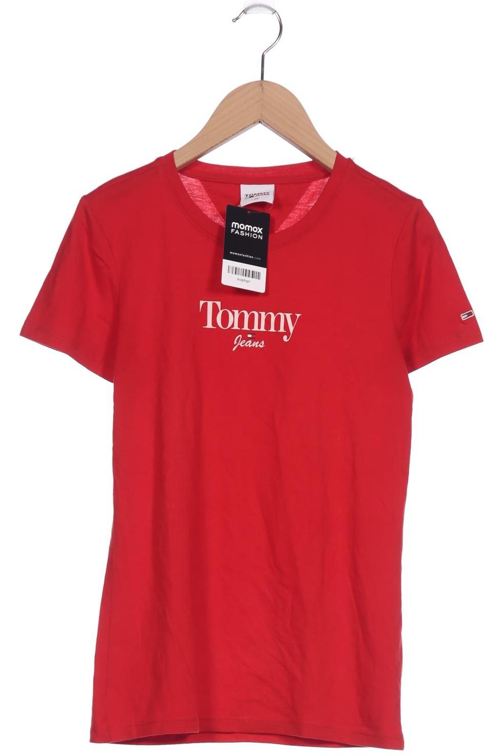 

Tommy Jeans Damen T-Shirt, rot, Gr. 34