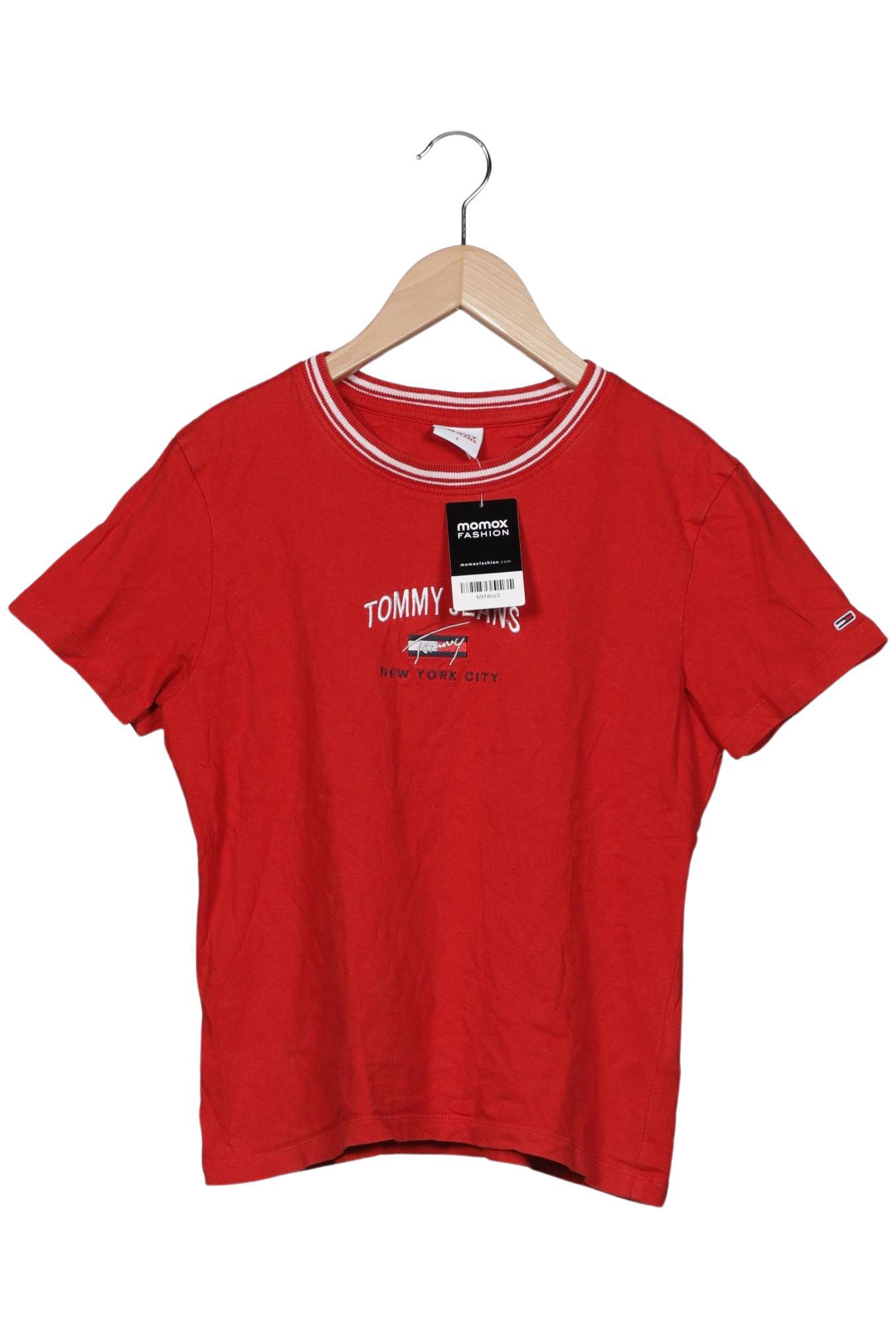

Tommy Jeans Damen T-Shirt, rot, Gr. 36