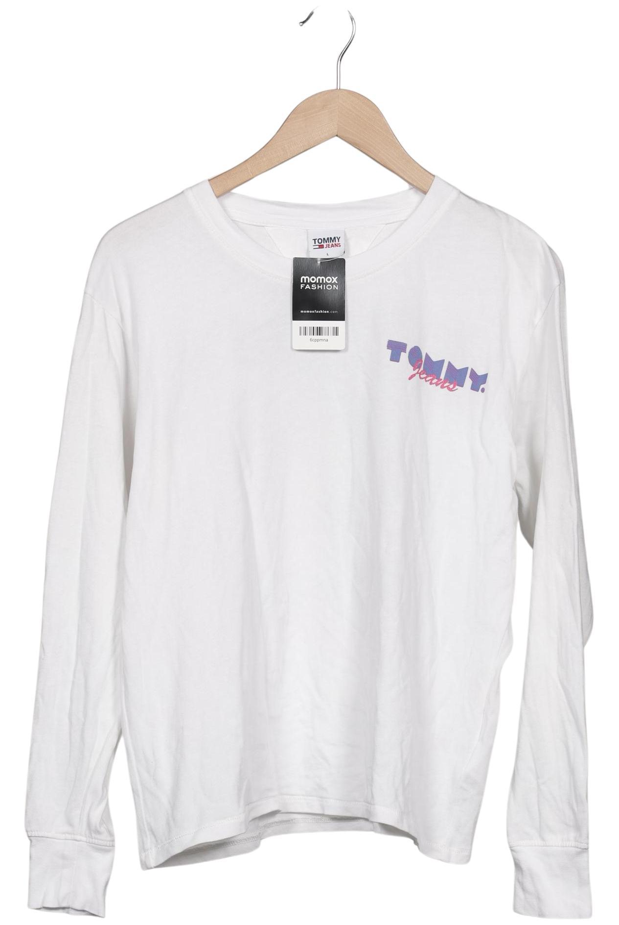 

Tommy Jeans Damen Langarmshirt, weiß, Gr. 42