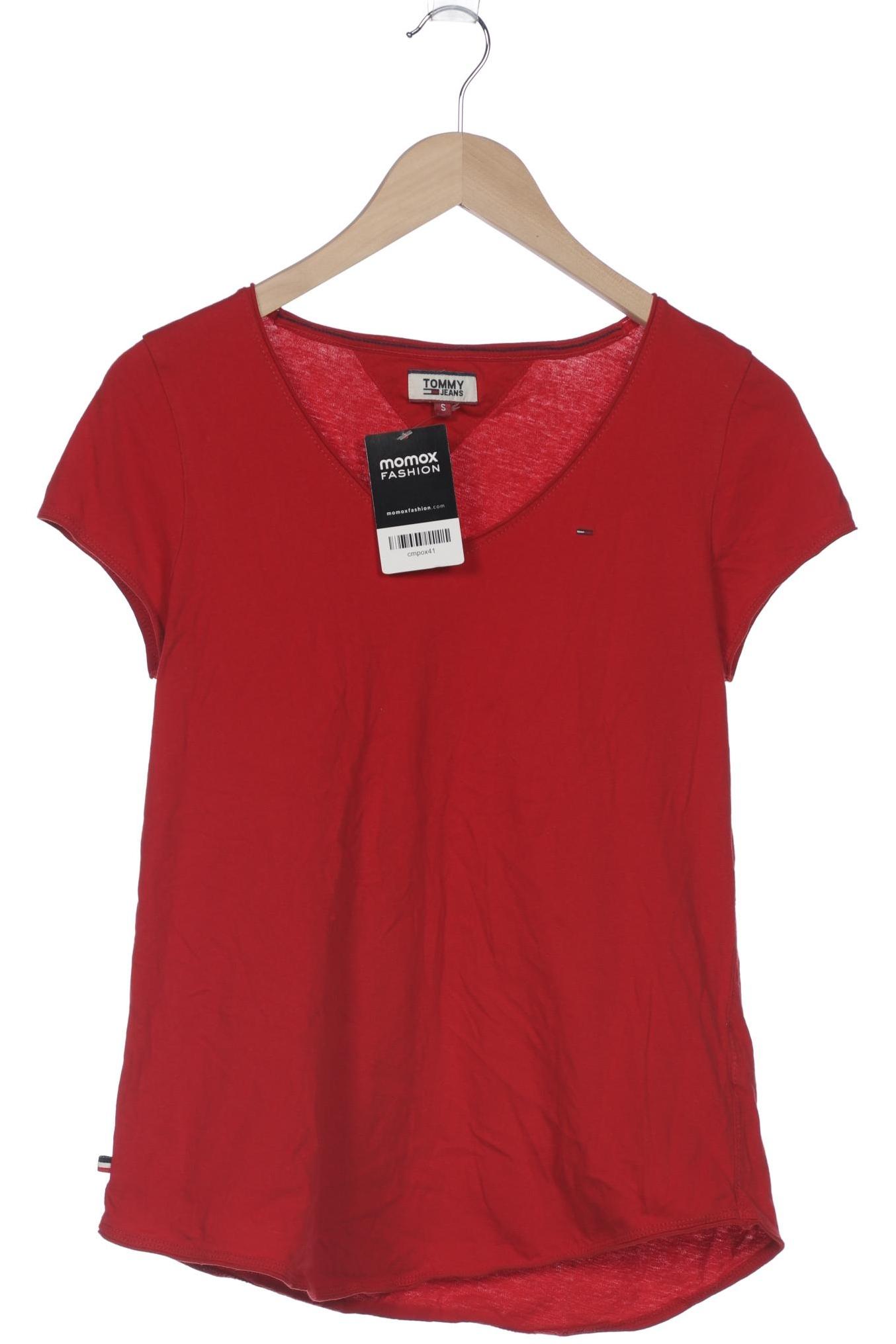 

Tommy Jeans Damen T-Shirt, rot, Gr. 36
