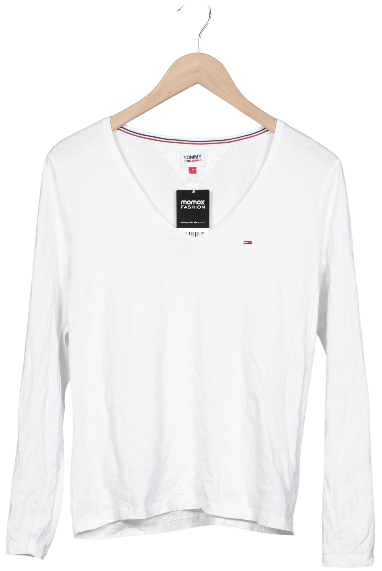 

Tommy Jeans Damen Langarmshirt, weiß, Gr. 38