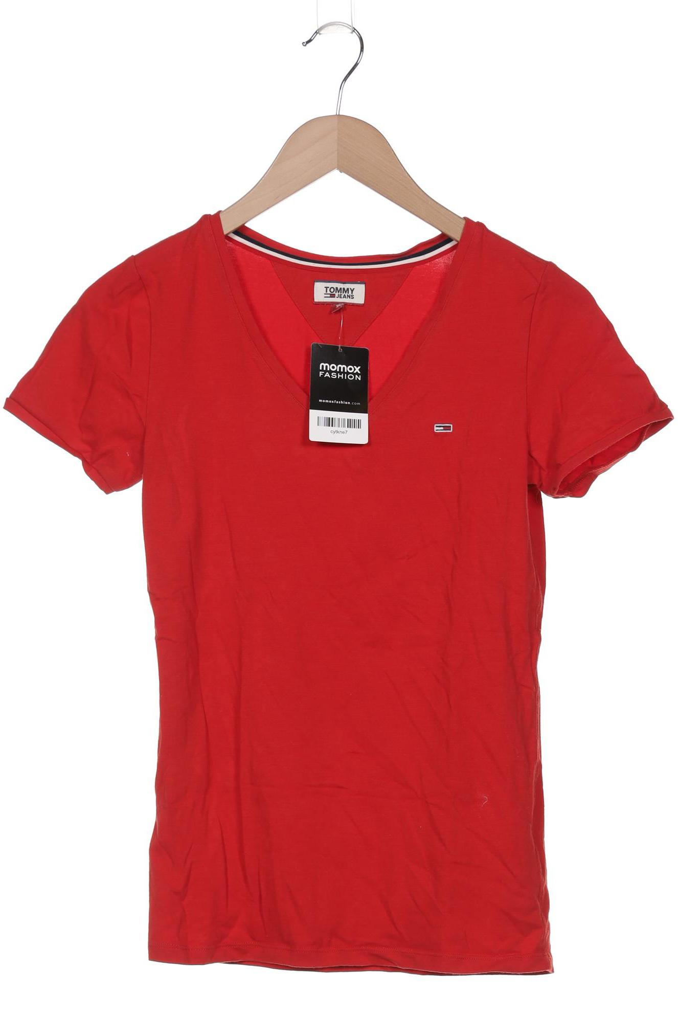 

Tommy Jeans Damen T-Shirt, rot, Gr. 36