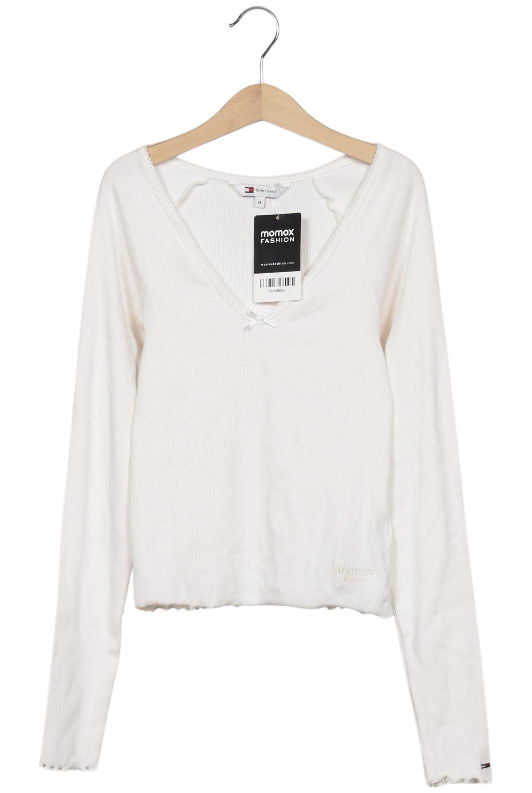 

Tommy Jeans Damen Langarmshirt, weiß, Gr. 38