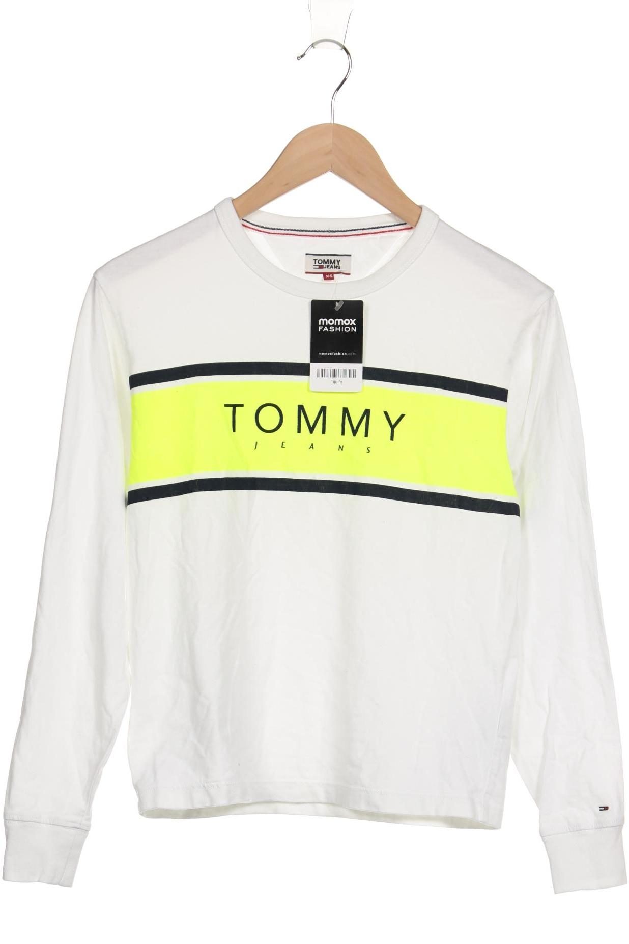 

Tommy Jeans Damen Langarmshirt, weiß, Gr. 34