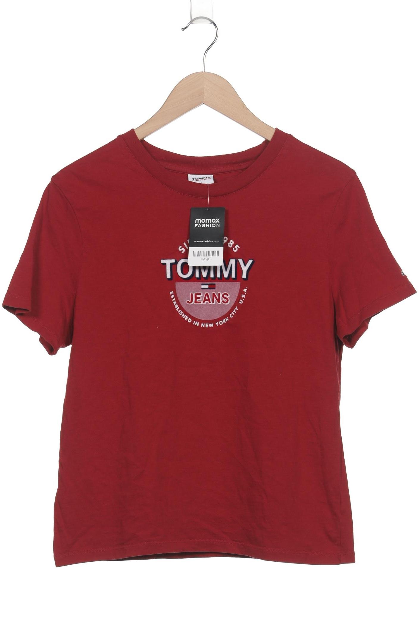 

Tommy Jeans Damen T-Shirt, rot, Gr. 42