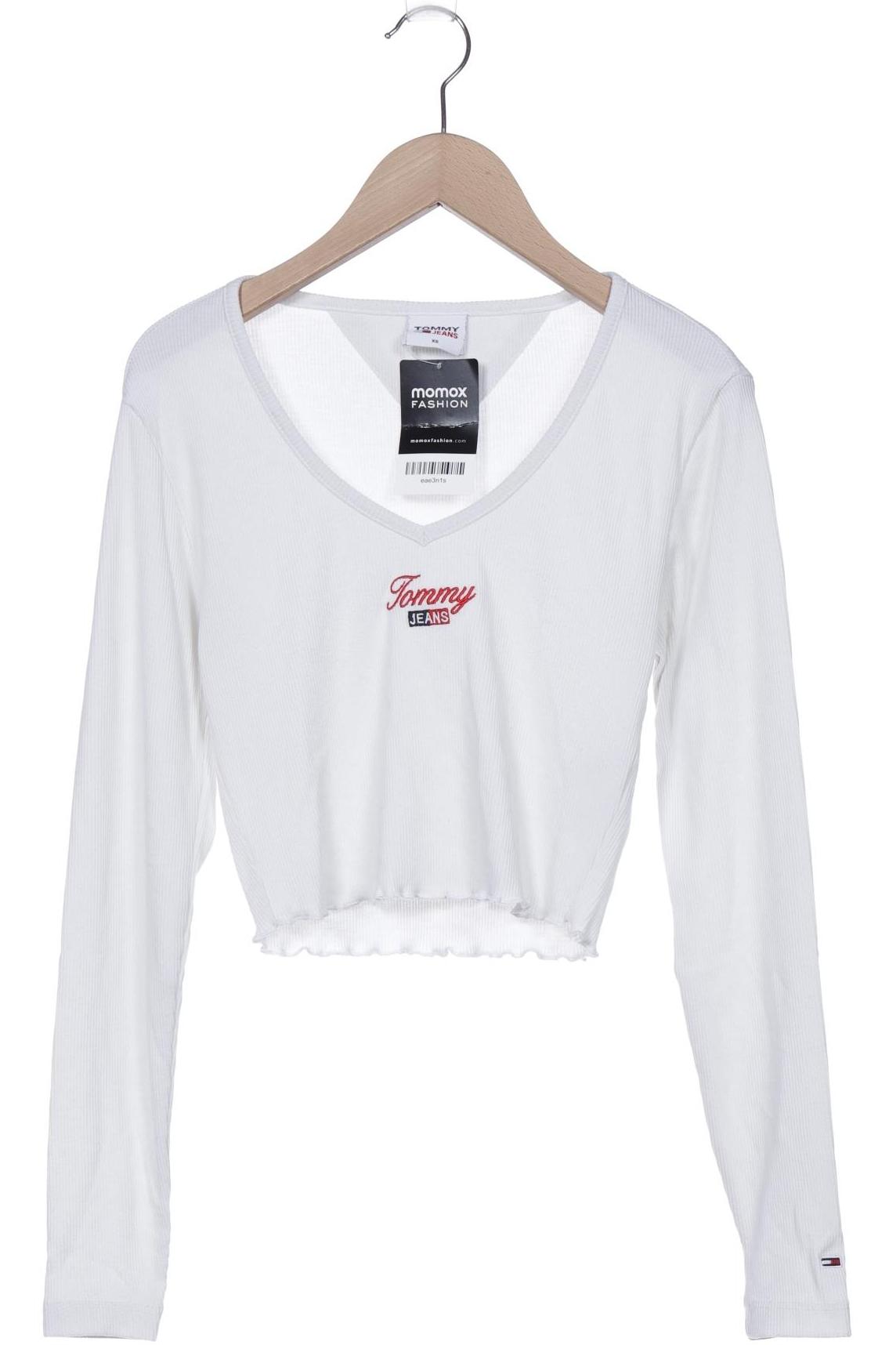 

Tommy Jeans Damen Langarmshirt, weiß, Gr. 34