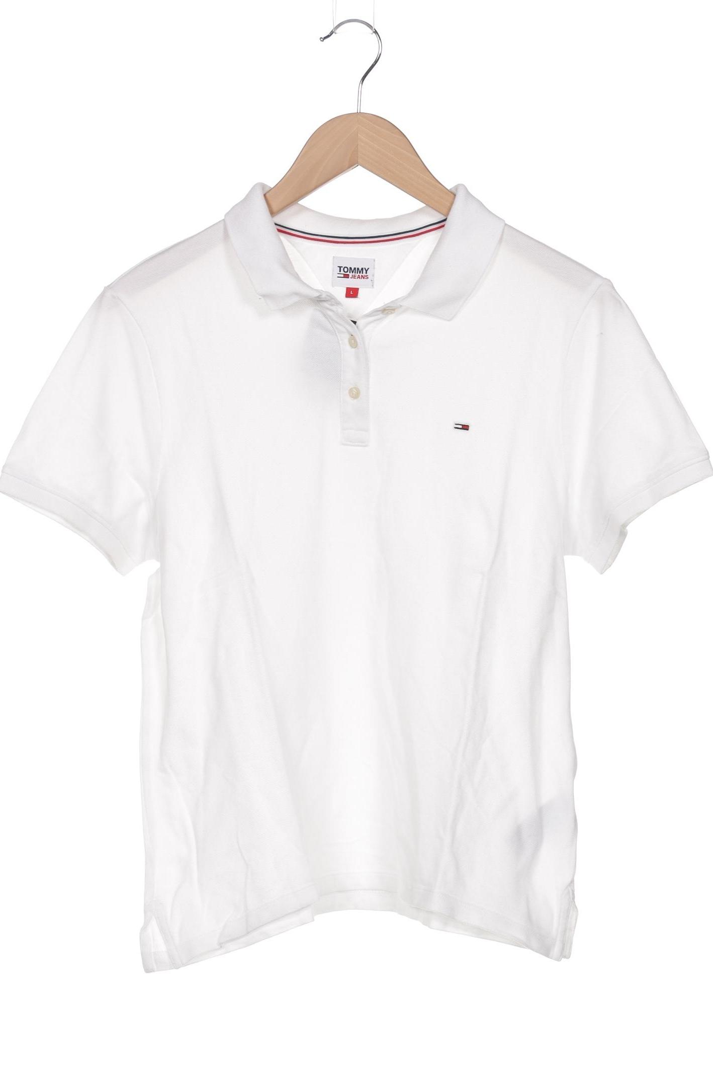 

Tommy Jeans Damen Poloshirt, weiß, Gr. 42