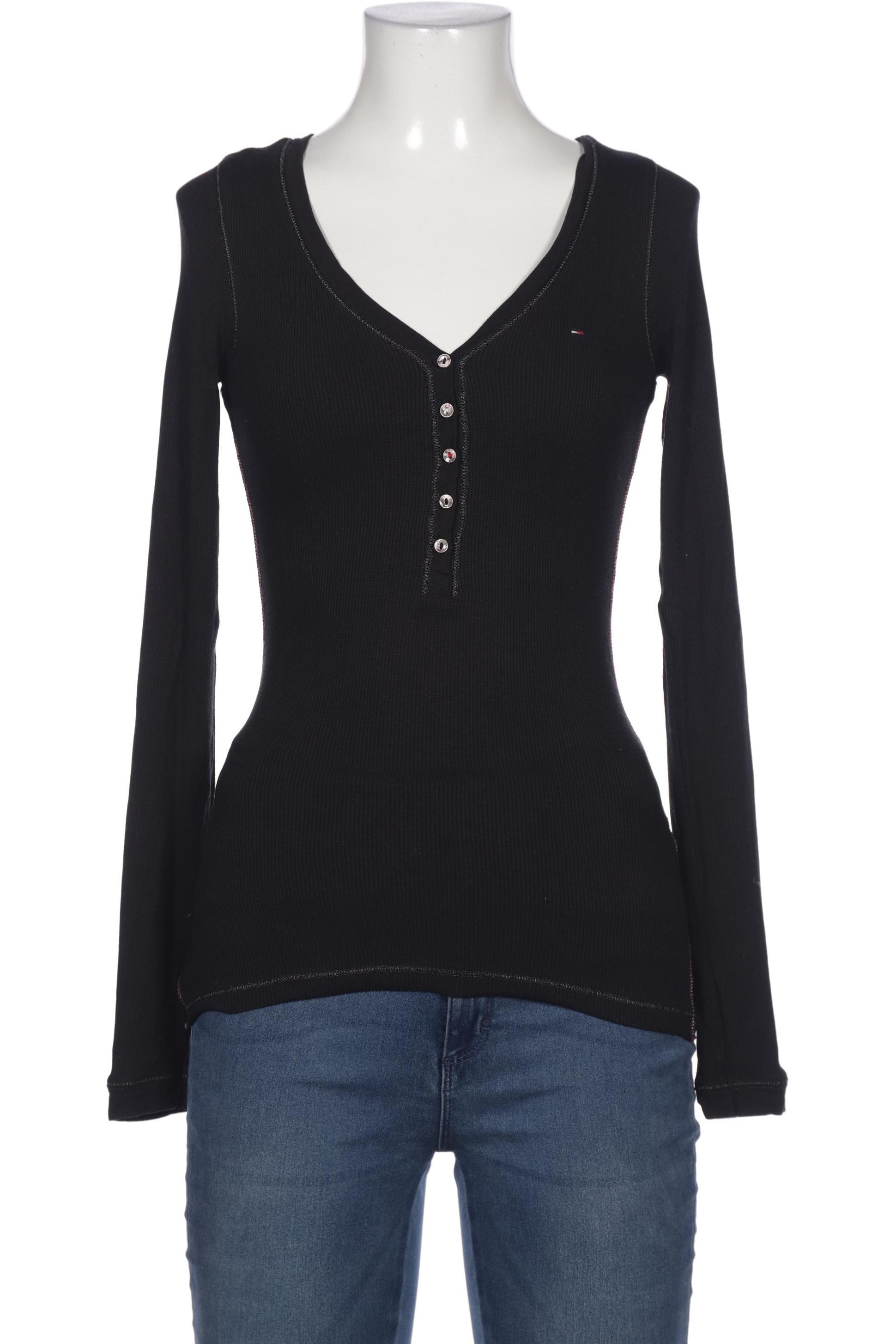 

Tommy Jeans Damen Langarmshirt, schwarz