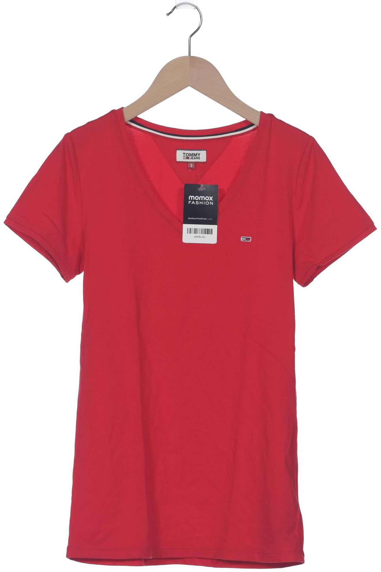 

Tommy Jeans Damen T-Shirt, rot, Gr. 36