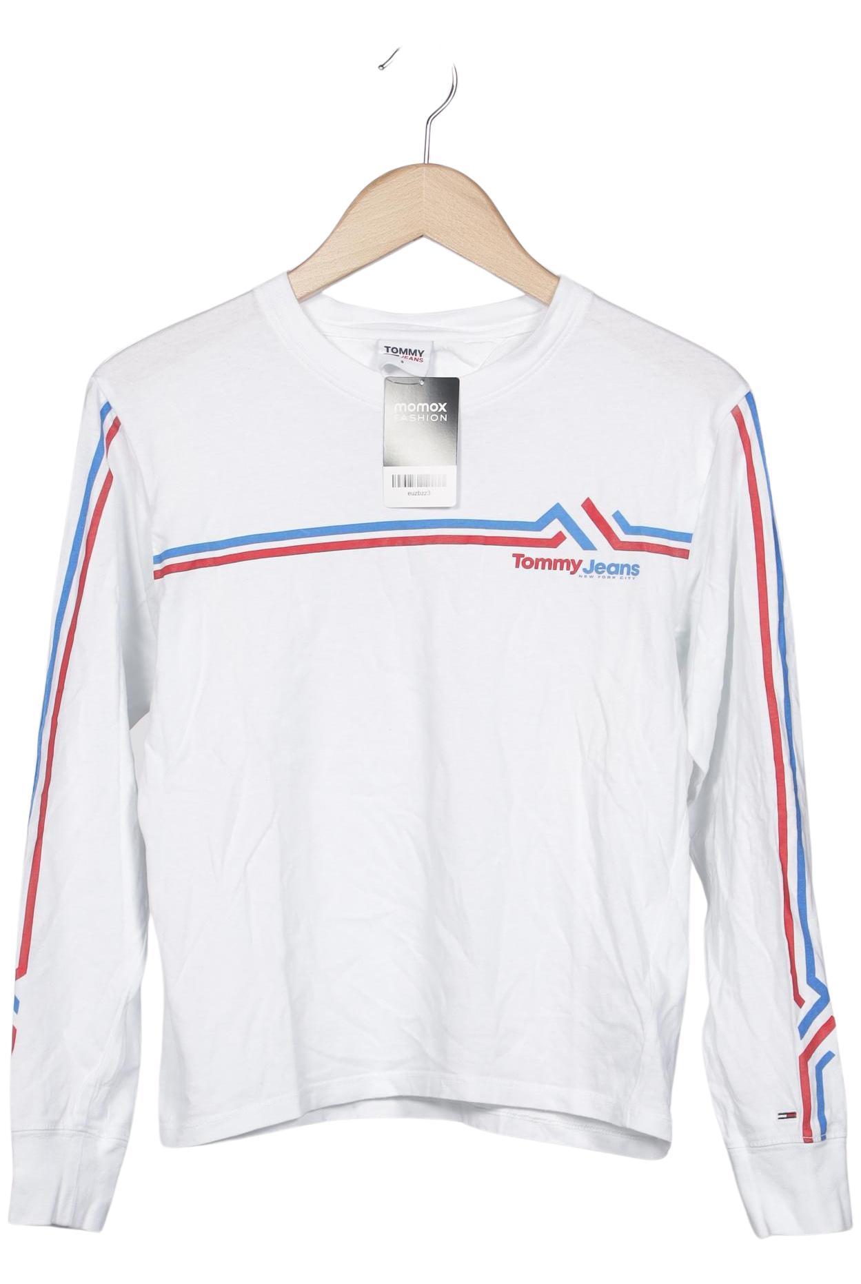 

Tommy Jeans Damen Langarmshirt, weiß, Gr. 36