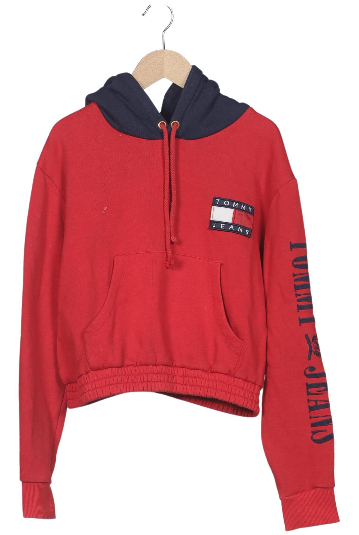 

Tommy Jeans Damen Kapuzenpullover, rot, Gr. 38