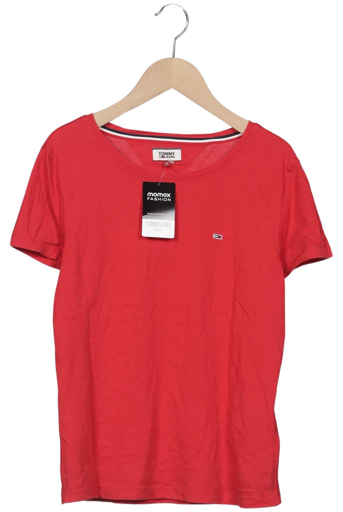 

Tommy Jeans Damen T-Shirt, rot, Gr. 36