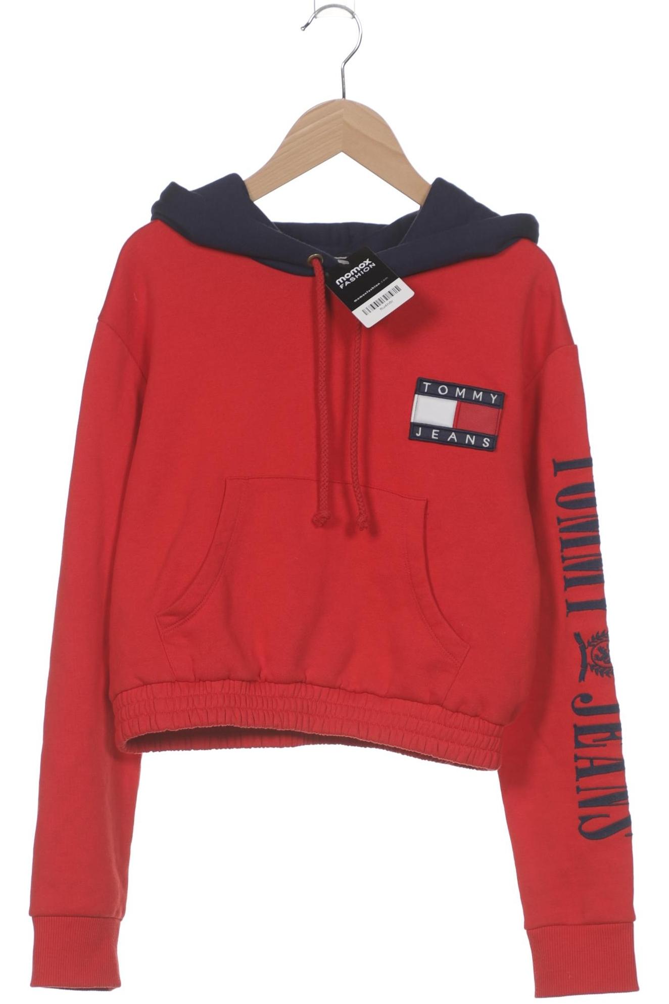 

Tommy Jeans Damen Kapuzenpullover, rot, Gr. 36