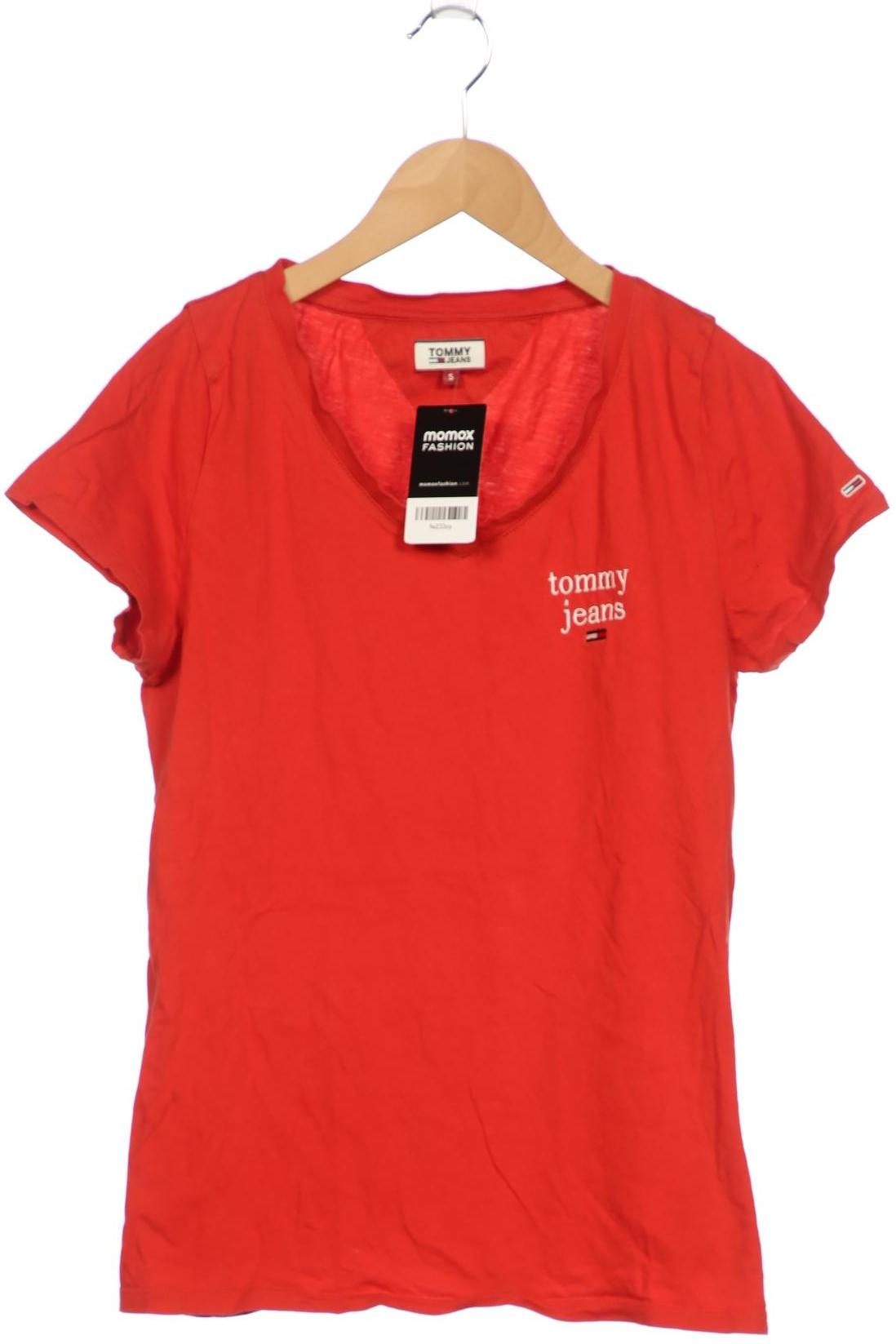 

Tommy Jeans Damen T-Shirt, rot, Gr. 36