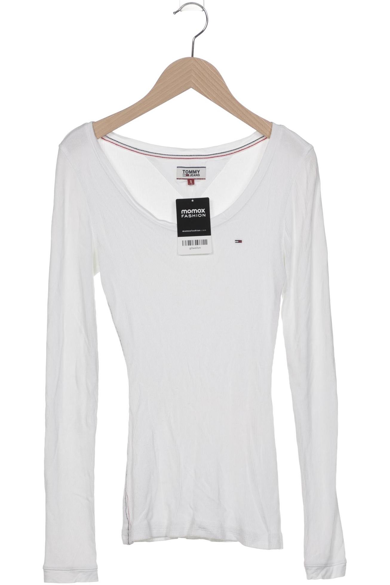 

Tommy Jeans Damen Langarmshirt, weiß, Gr. 36