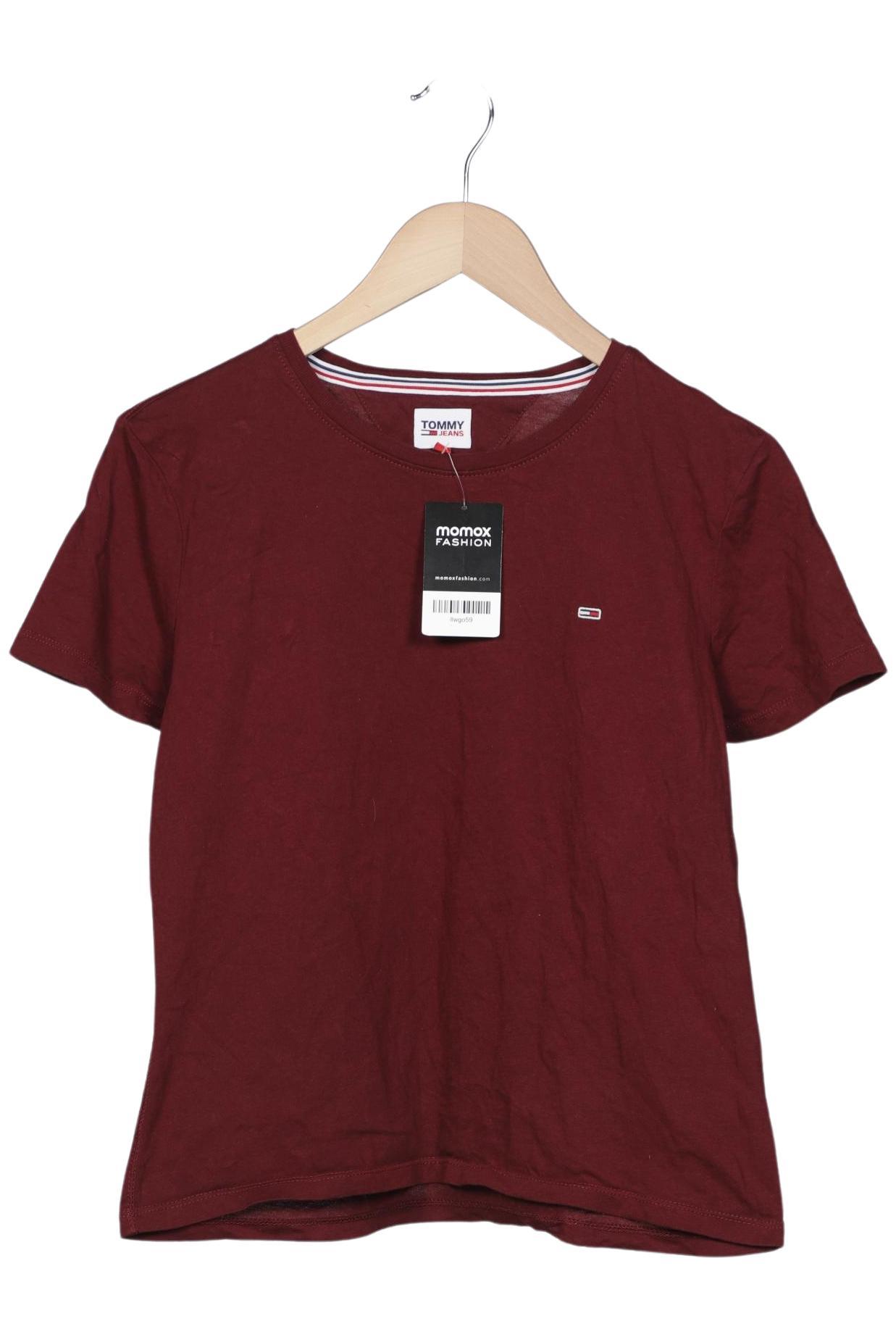 

Tommy Jeans Damen T-Shirt, bordeaux, Gr. 36