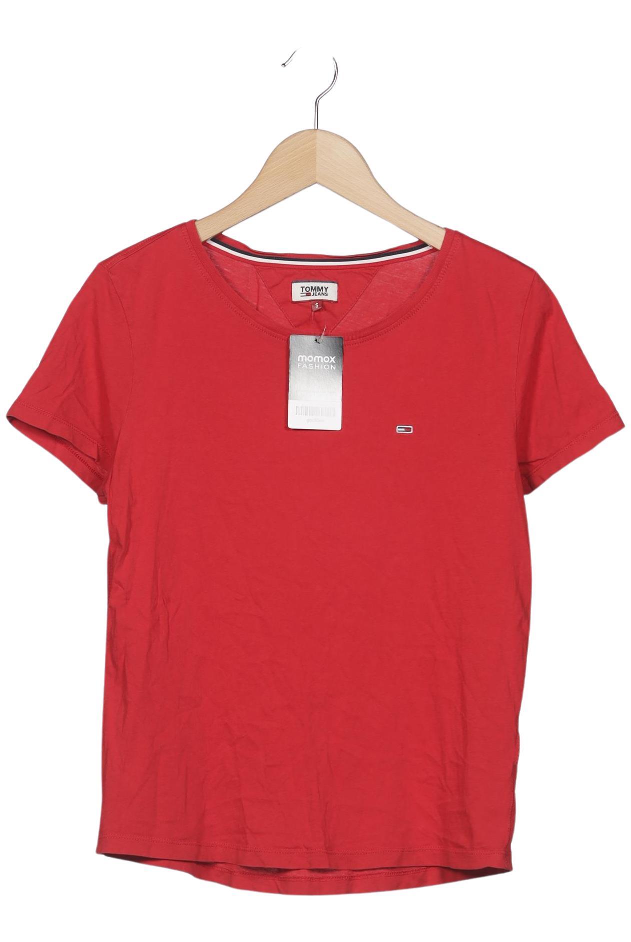 

Tommy Jeans Damen T-Shirt, rot, Gr. 36