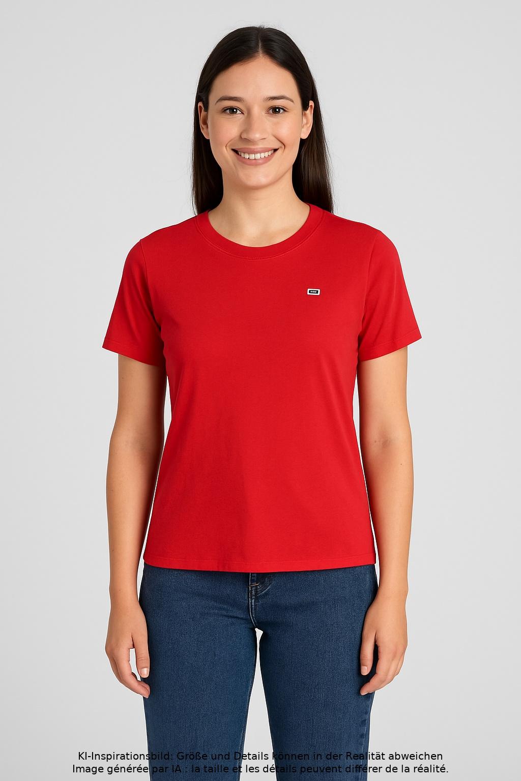 

Tommy Jeans Damen T-Shirt, rot, Gr. 34