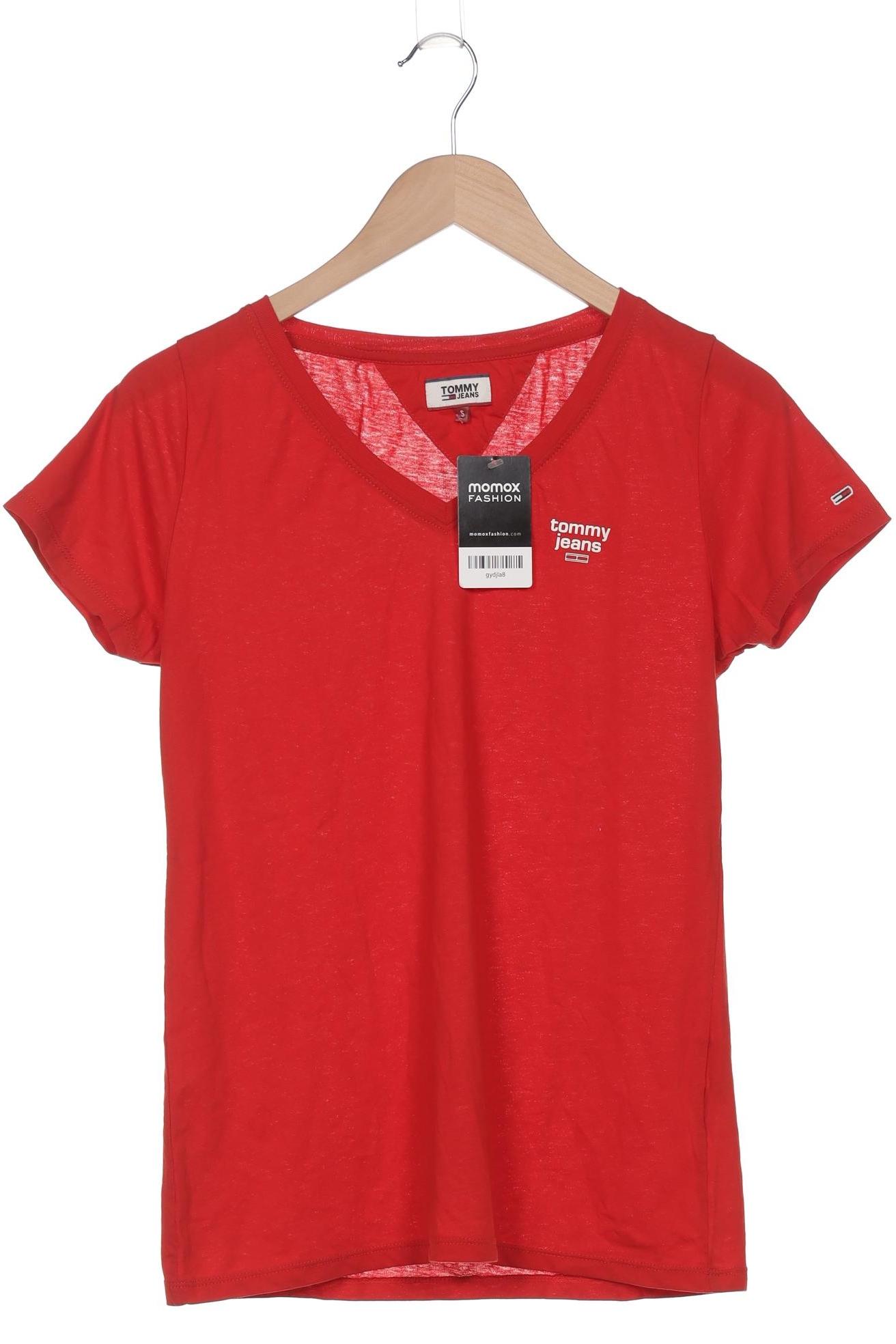 

Tommy Jeans Damen T-Shirt, rot, Gr. 36