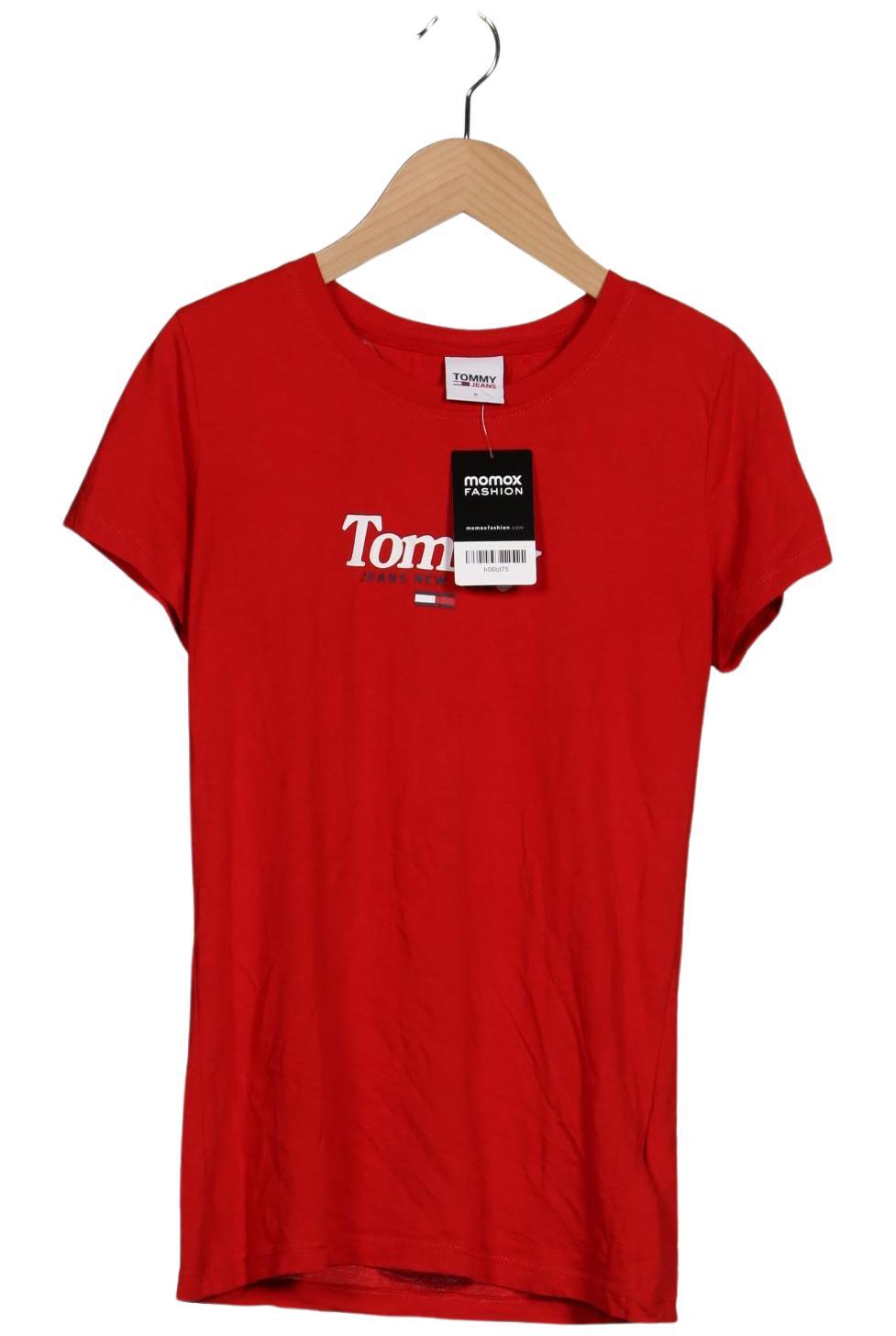 

Tommy Jeans Damen T-Shirt, rot, Gr. 36
