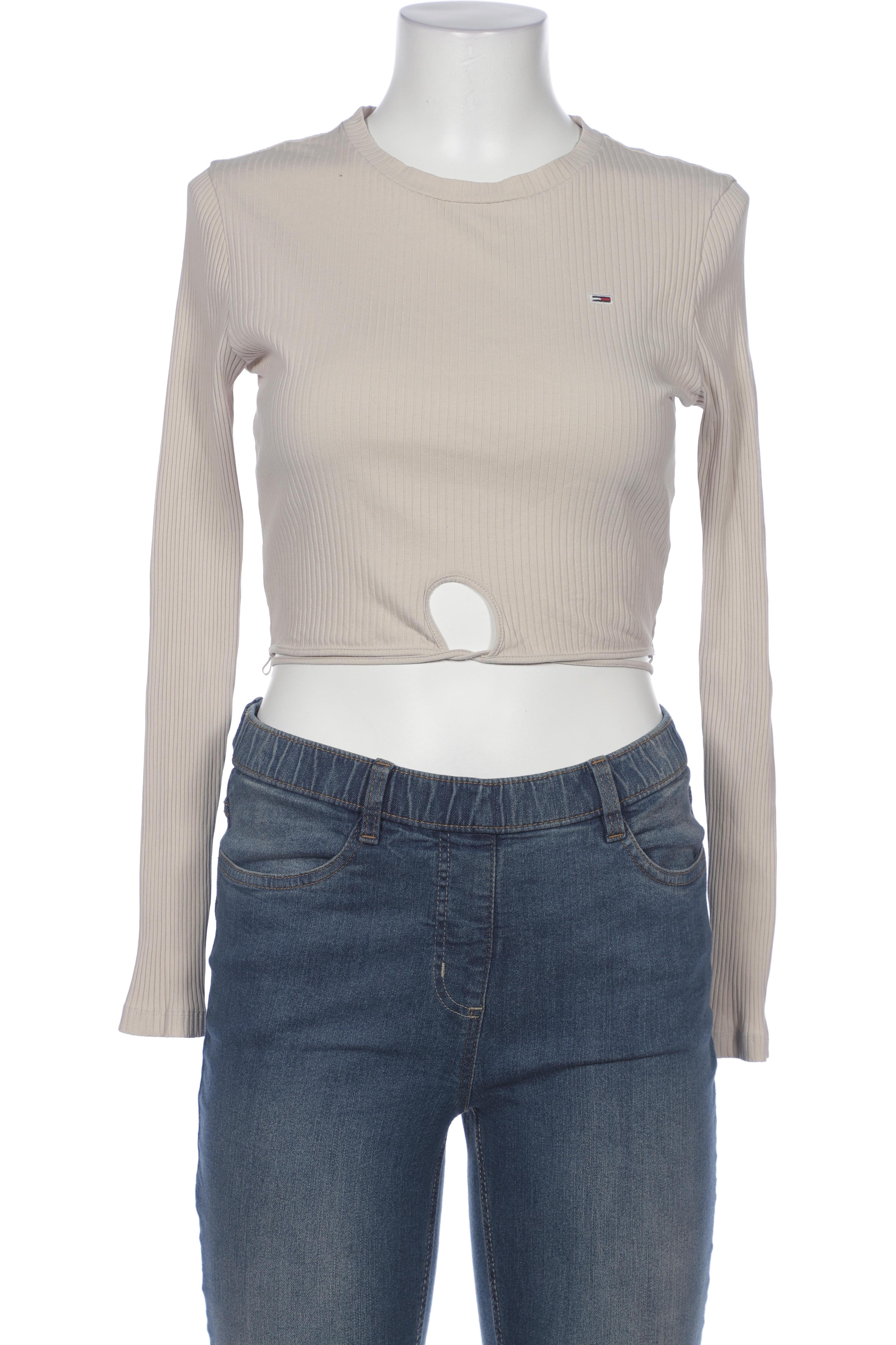 

Tommy Jeans Damen Langarmshirt, beige, Gr. 38