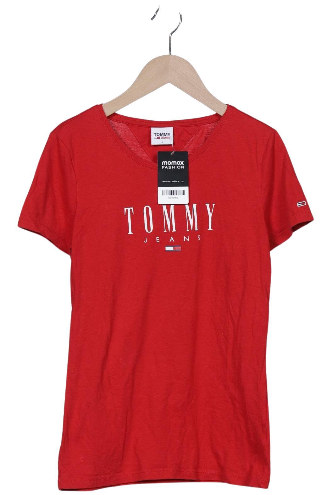 

Tommy Jeans Damen T-Shirt, rot, Gr. 36