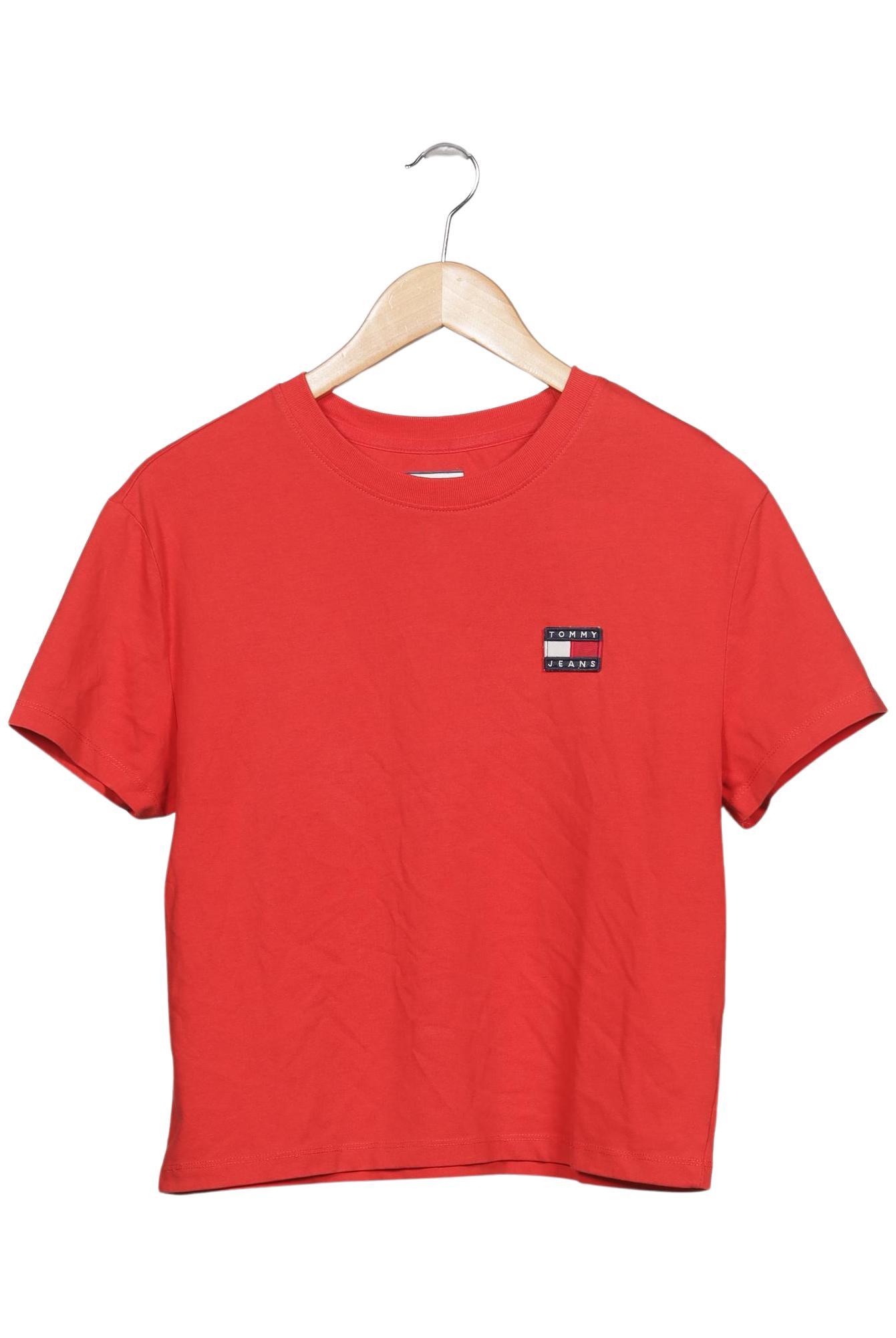 

Tommy Jeans Damen T-Shirt, rot, Gr. 36