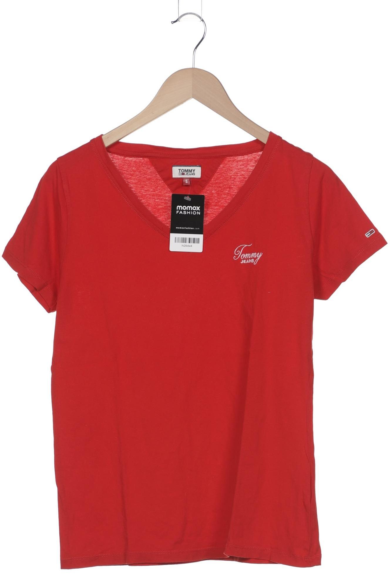 

Tommy Jeans Damen T-Shirt, rot, Gr. 36