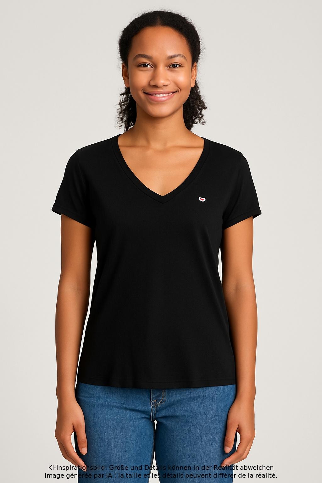 

Tommy Jeans Damen T-Shirt, schwarz, Gr. 34