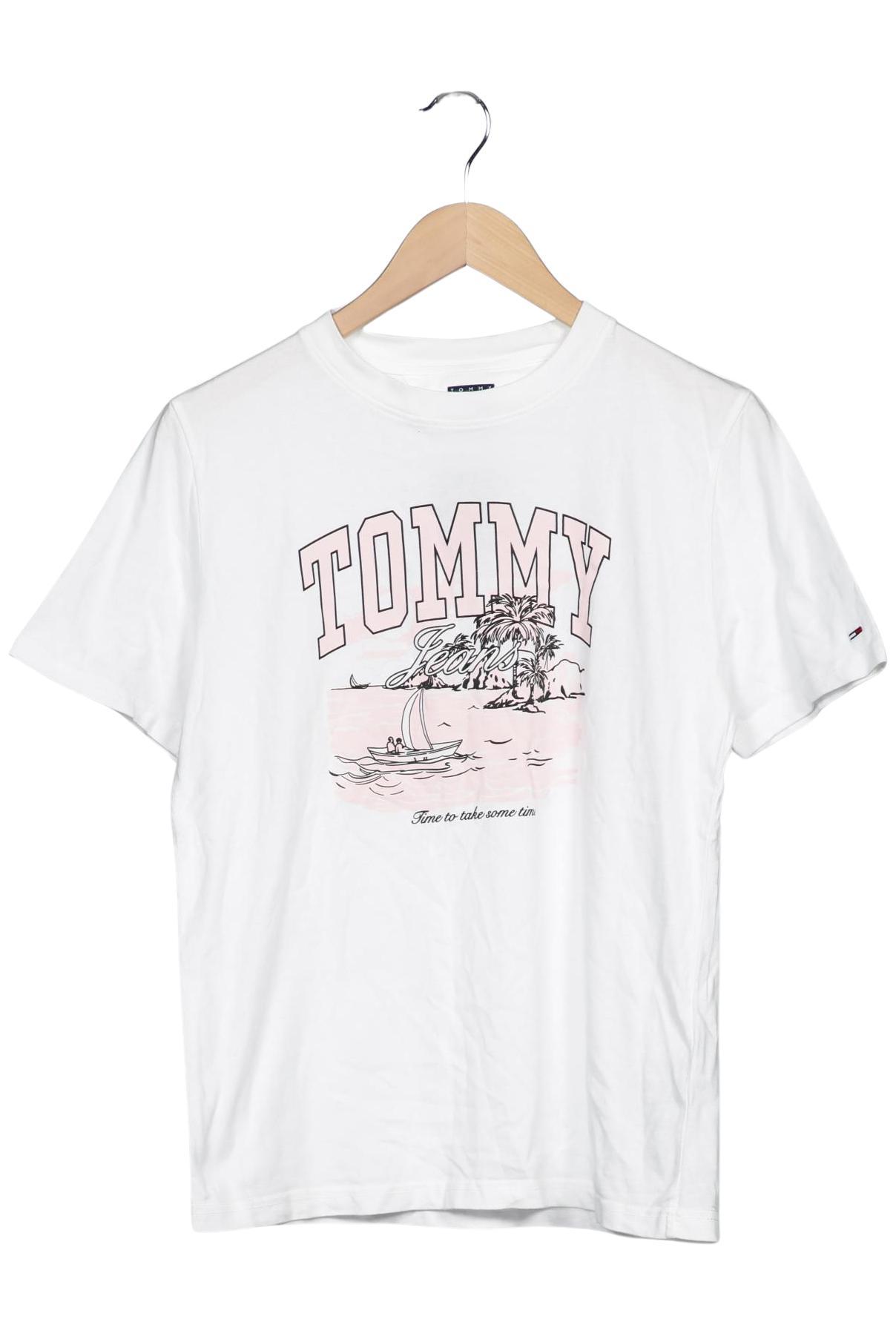 

Tommy Jeans Damen T-Shirt, weiß, Gr. 36