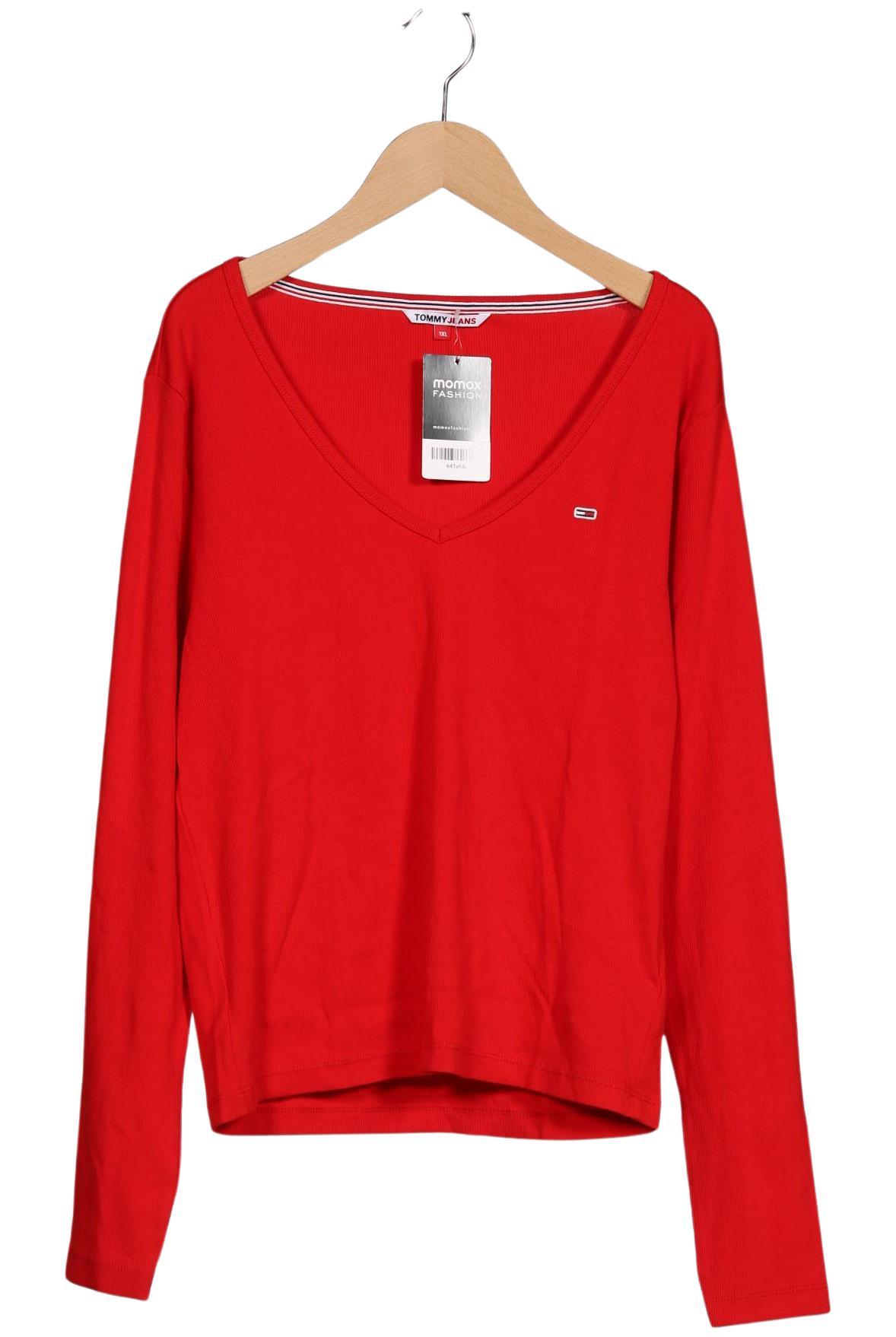 

Tommy Jeans Damen Langarmshirt, rot, Gr. 44