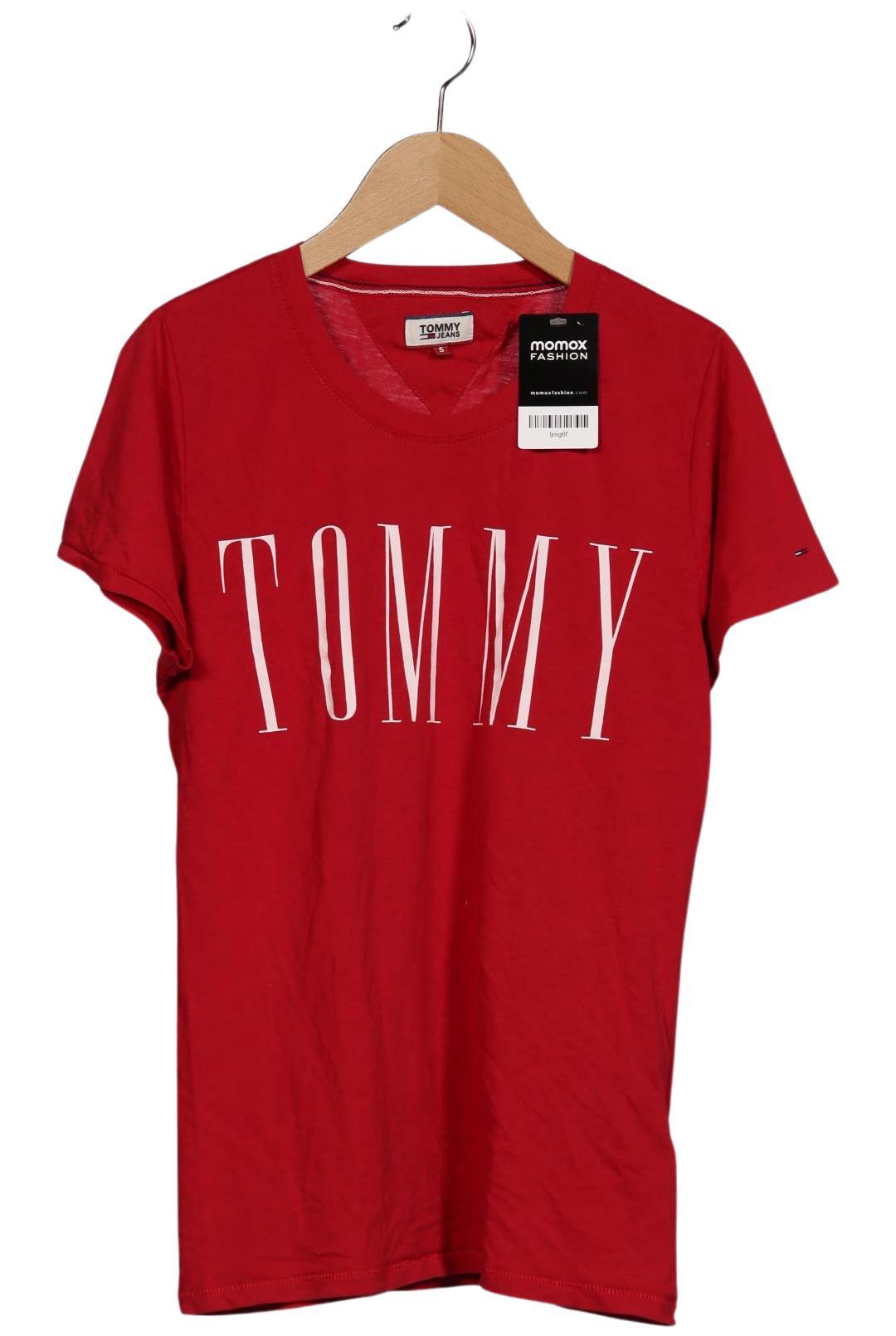 

Tommy Jeans Damen T-Shirt, rot, Gr. 36