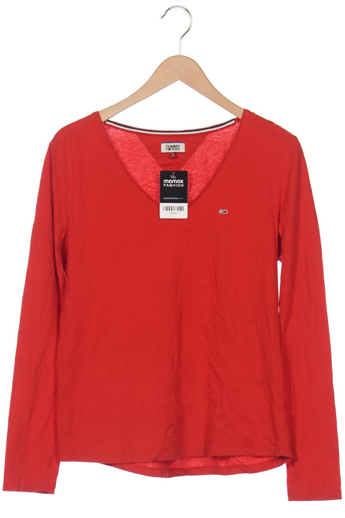 

Tommy Jeans Damen Langarmshirt, rot, Gr. 42