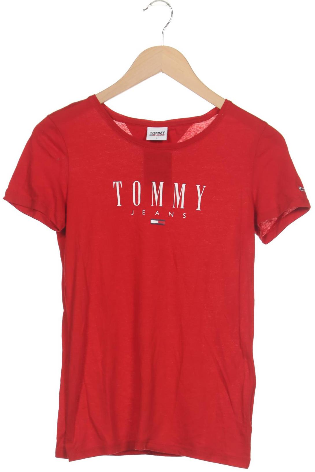 

Tommy Jeans Damen T-Shirt, rot, Gr. 36