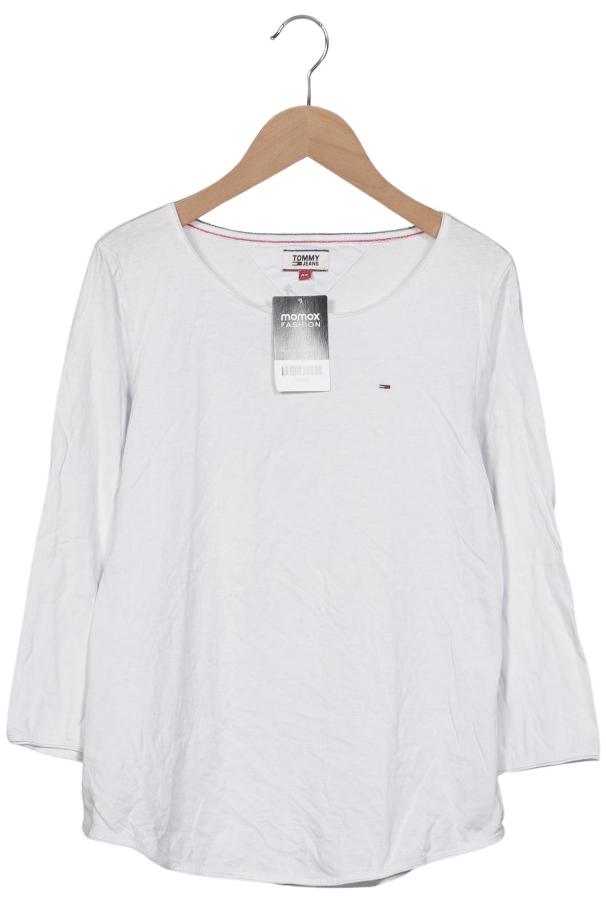 

Tommy Jeans Damen Langarmshirt, weiß, Gr. 34