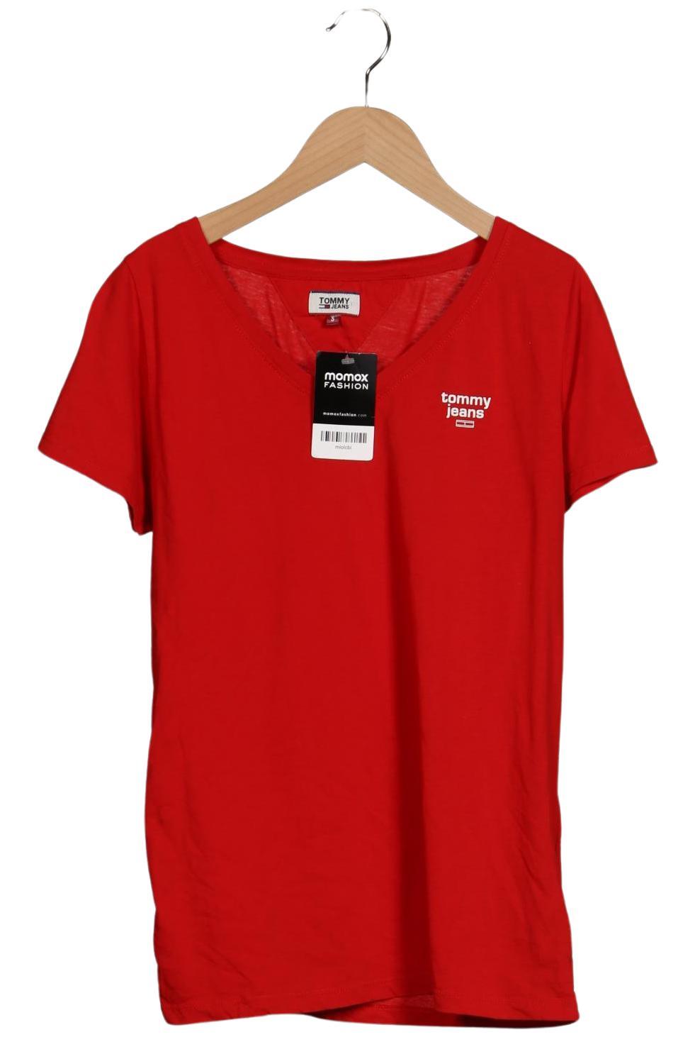 

Tommy Jeans Damen T-Shirt, rot, Gr. 36