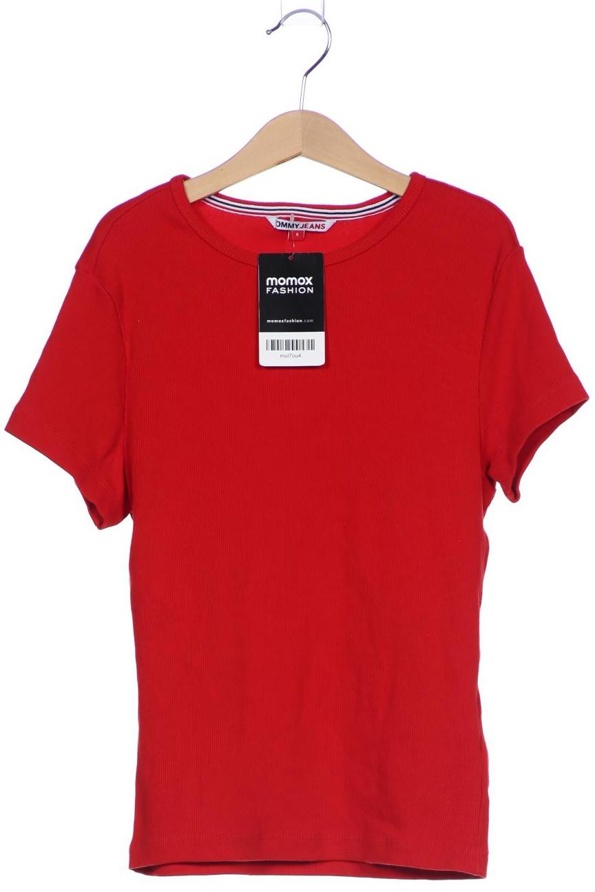 

Tommy Jeans Damen T-Shirt, rot, Gr. 36