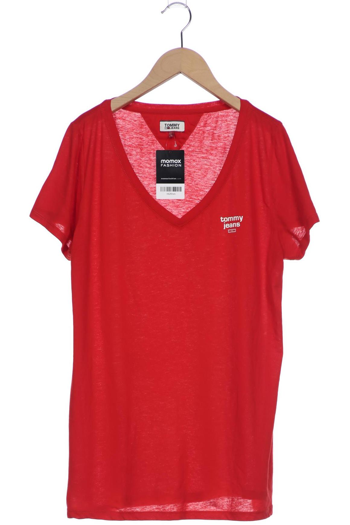 

Tommy Jeans Damen T-Shirt, rot, Gr. 42