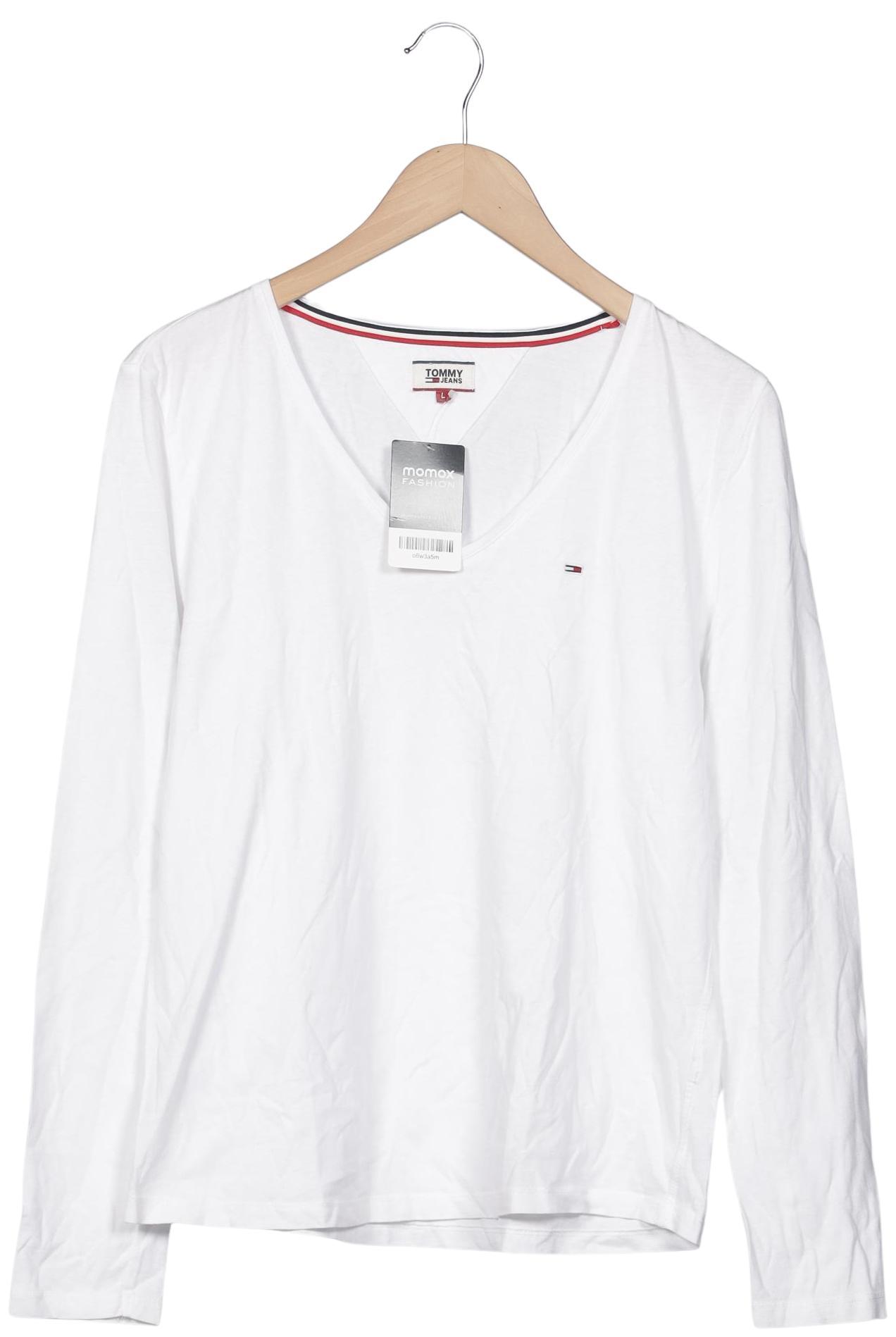 

Tommy Jeans Damen Langarmshirt, weiß, Gr. 42