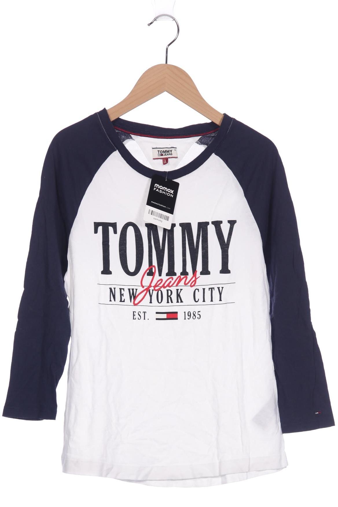 

Tommy Jeans Damen Langarmshirt, weiß, Gr. 36