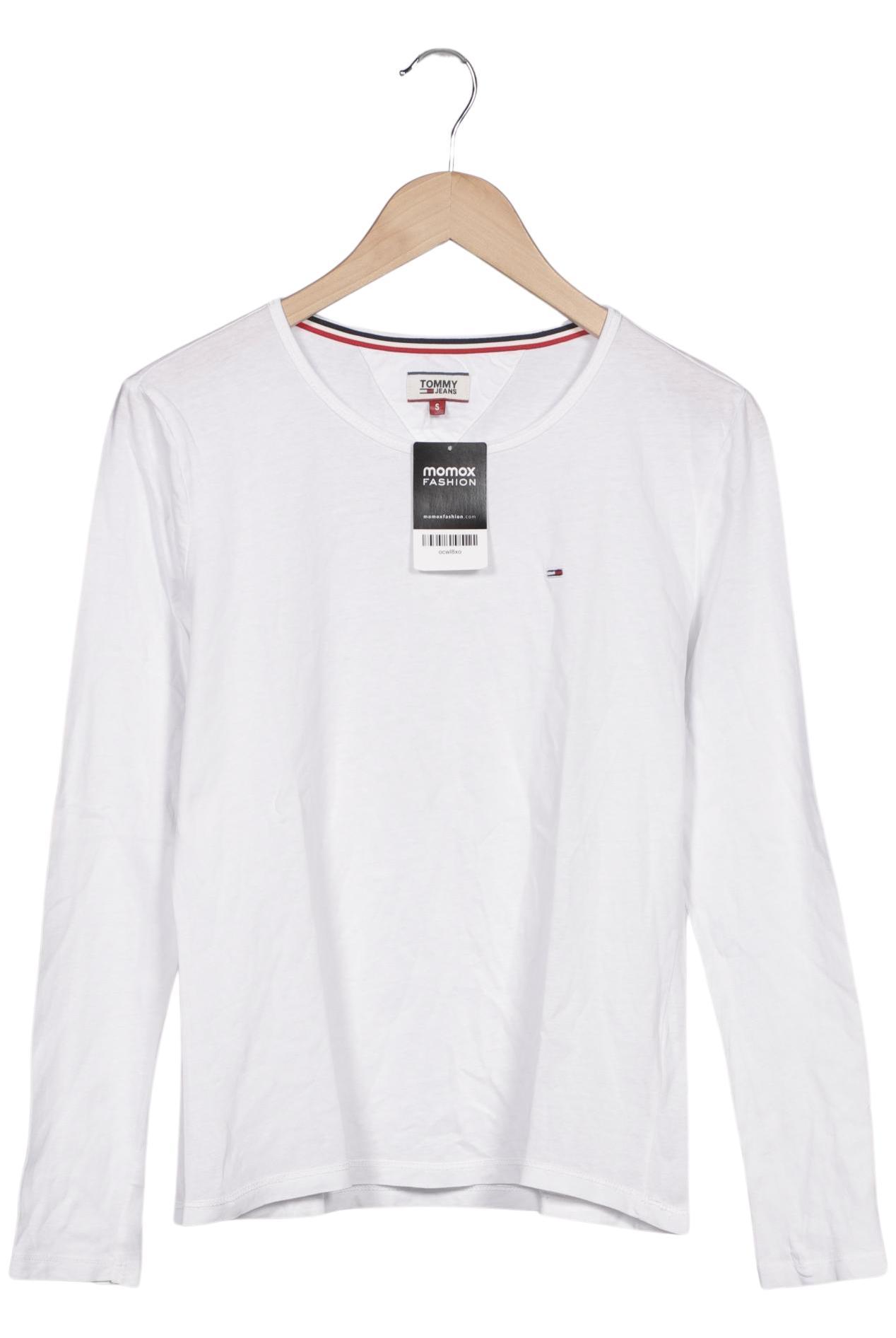 

Tommy Jeans Damen Langarmshirt, weiß, Gr. 36