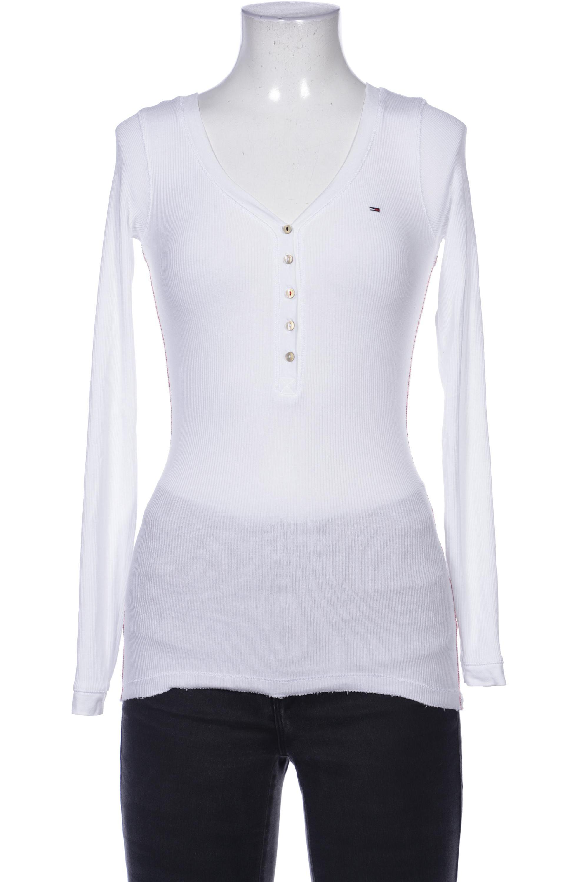 

Tommy Jeans Damen Langarmshirt, weiß, Gr. 34