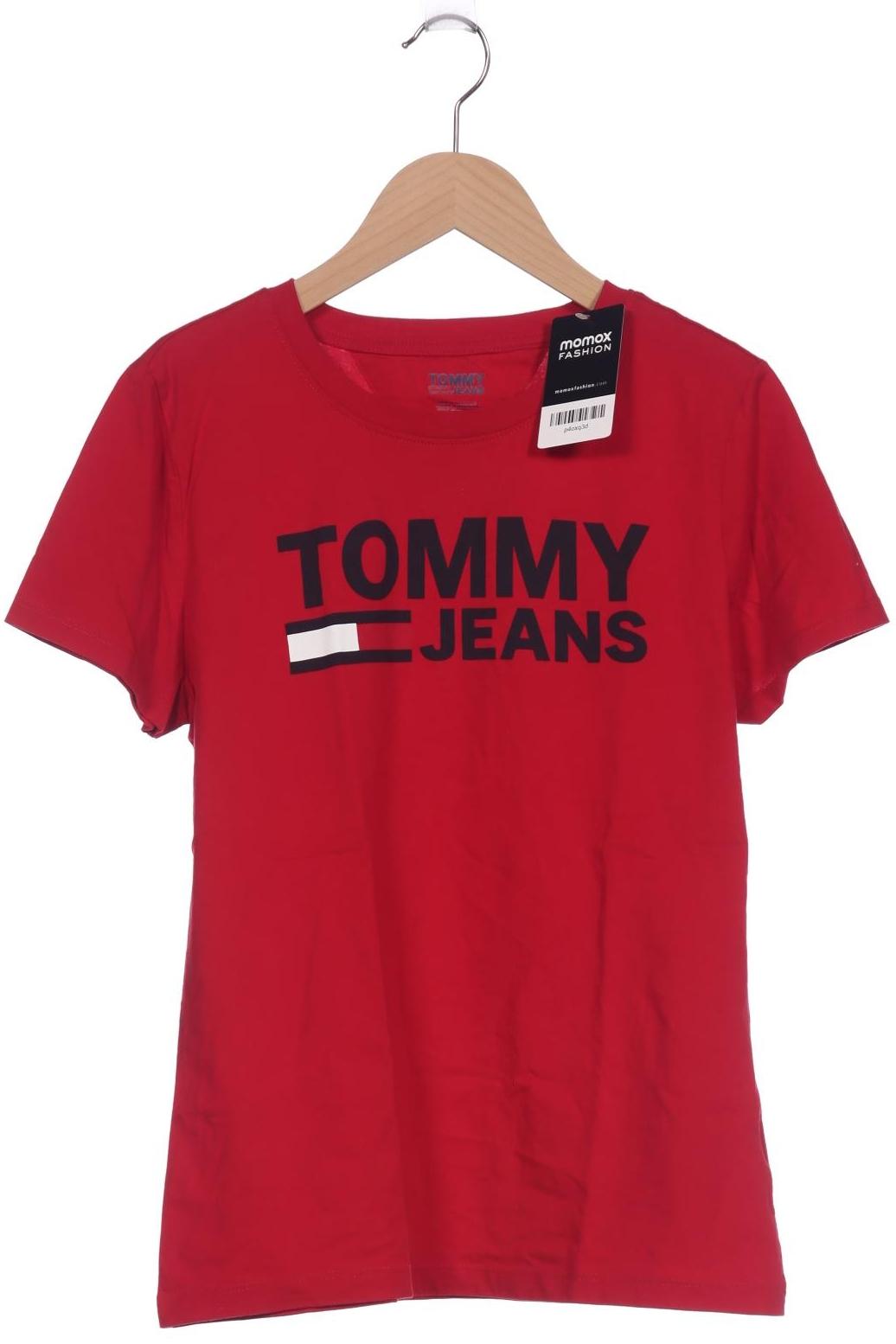 

Tommy Jeans Damen T-Shirt, rot, Gr. 36