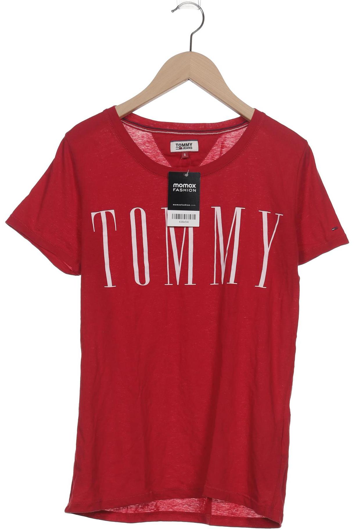 

Tommy Jeans Damen T-Shirt, rot, Gr. 36
