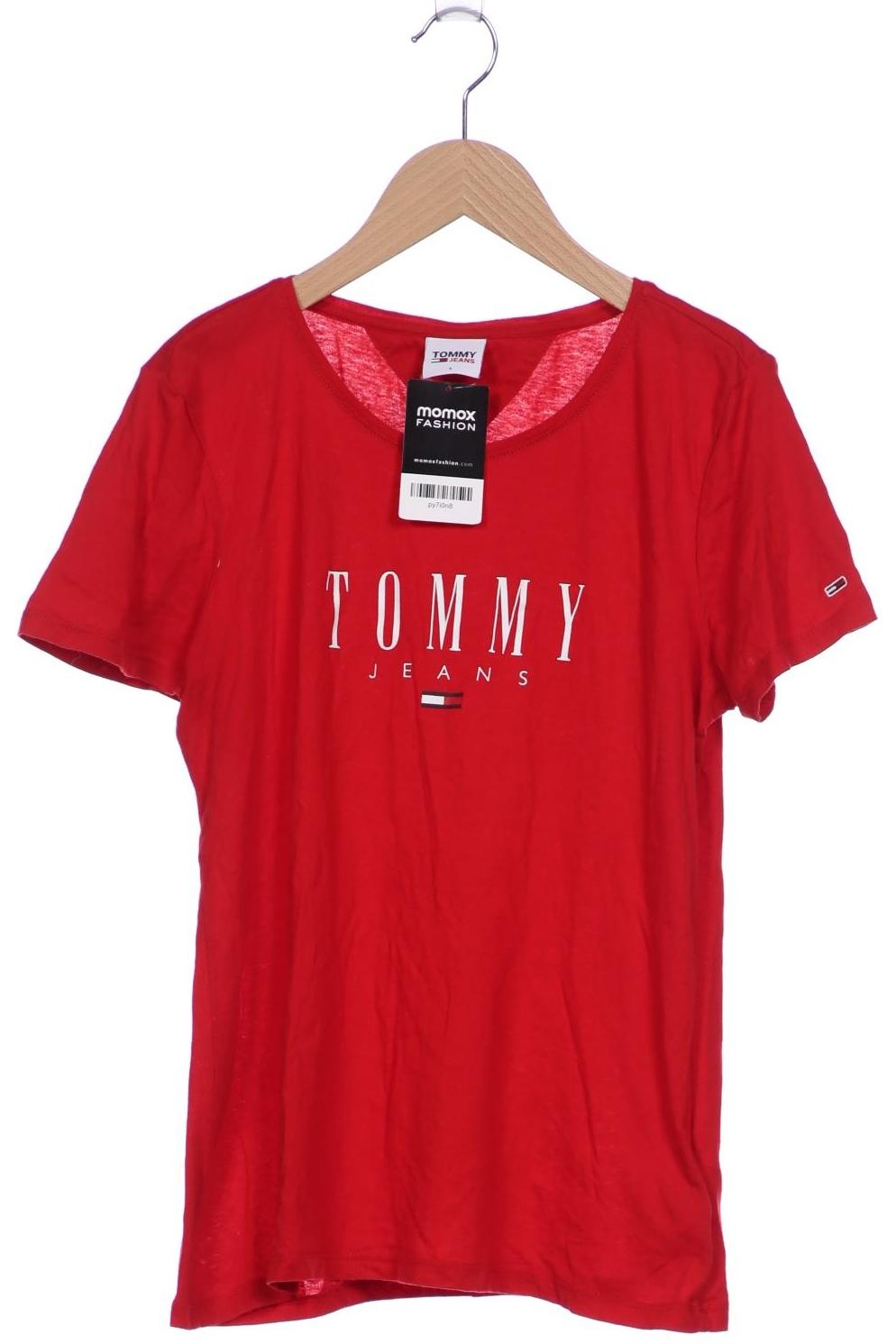 

Tommy Jeans Damen T-Shirt, rot, Gr. 42