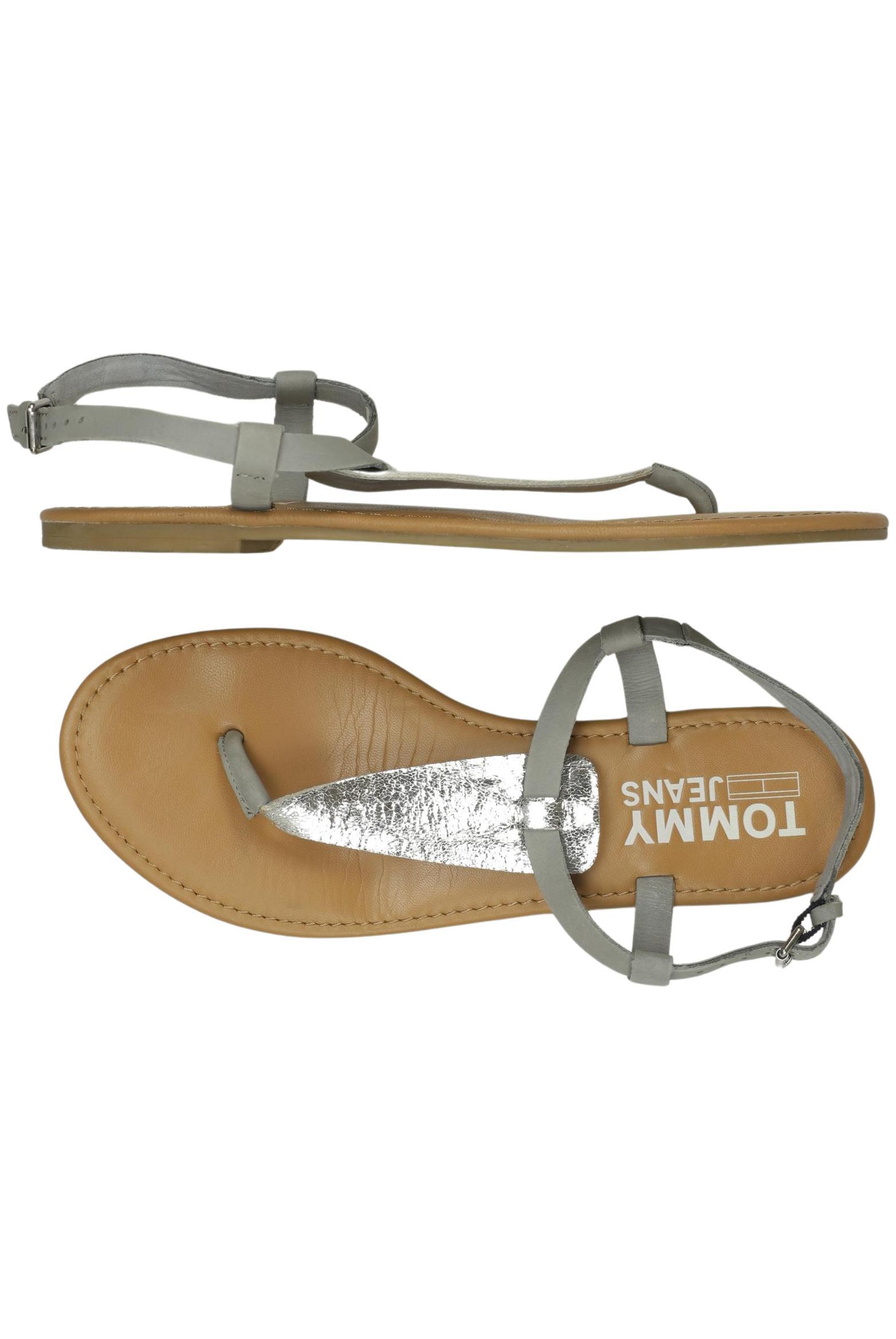 

Tommy Jeans Damen Sandale, silber, Gr. 40