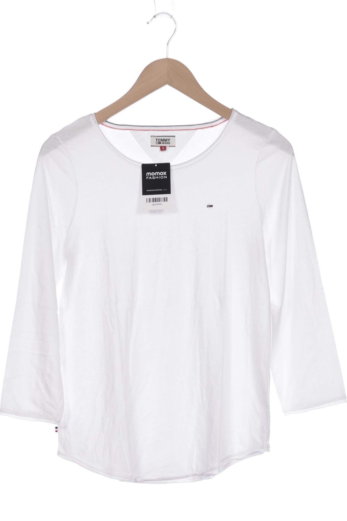 

Tommy Jeans Damen Langarmshirt, weiß, Gr. 36