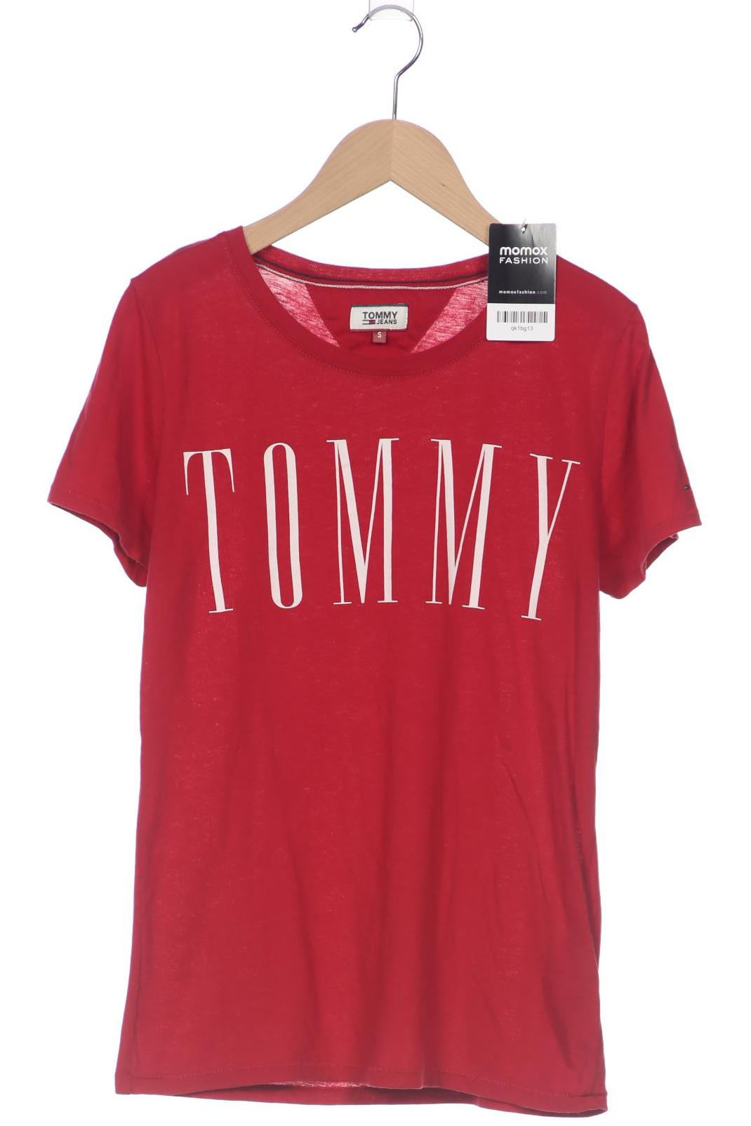 

Tommy Jeans Damen T-Shirt, rot, Gr. 36