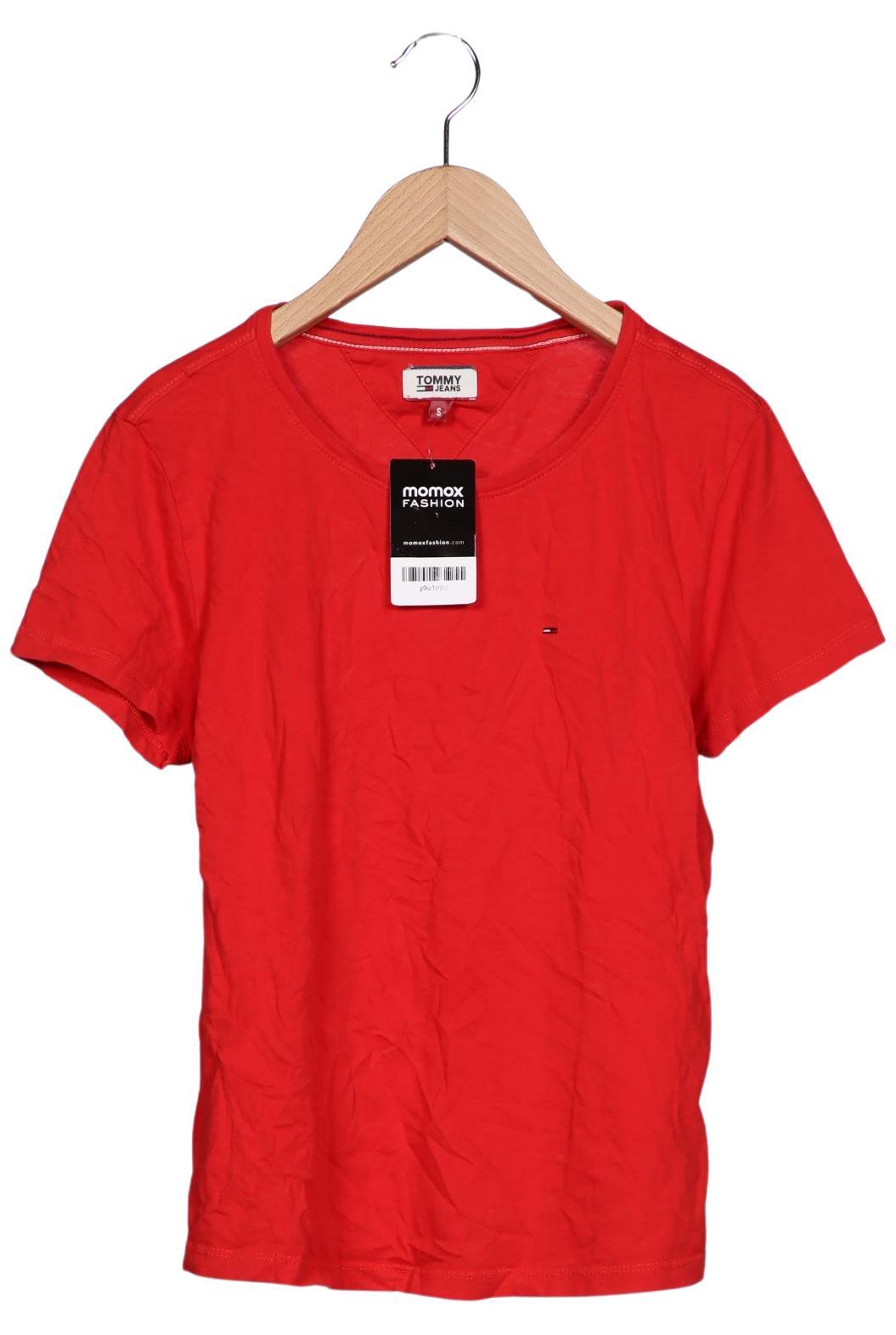 

Tommy Jeans Damen T-Shirt, rot, Gr. 36