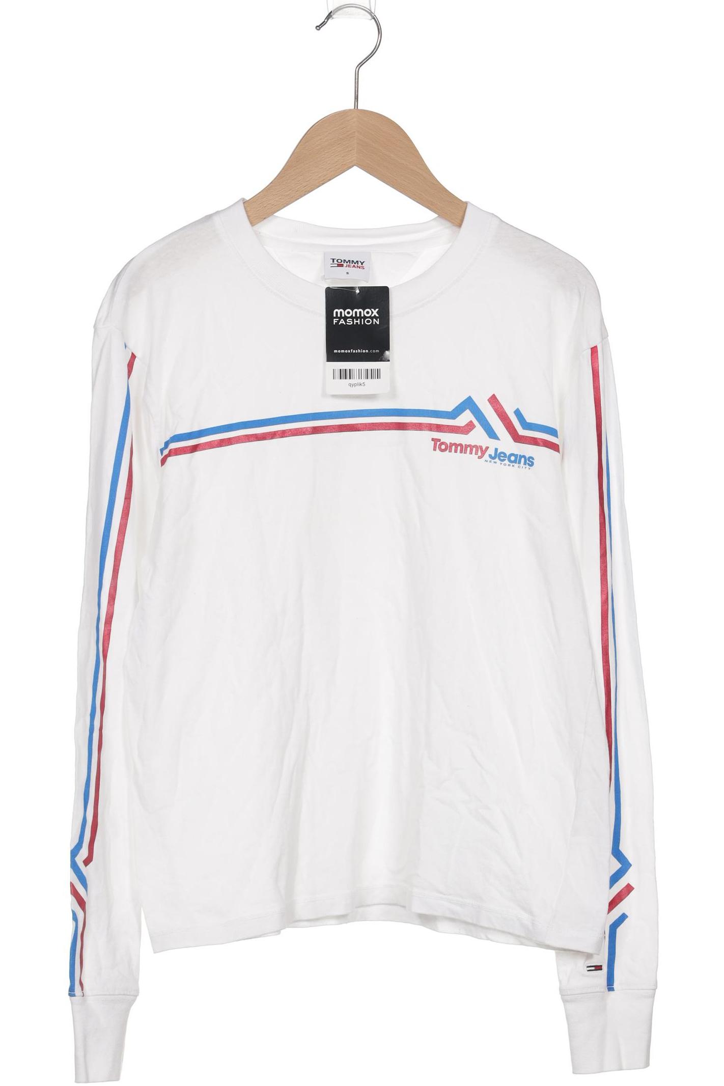 

Tommy Jeans Damen Langarmshirt, weiß, Gr. 36